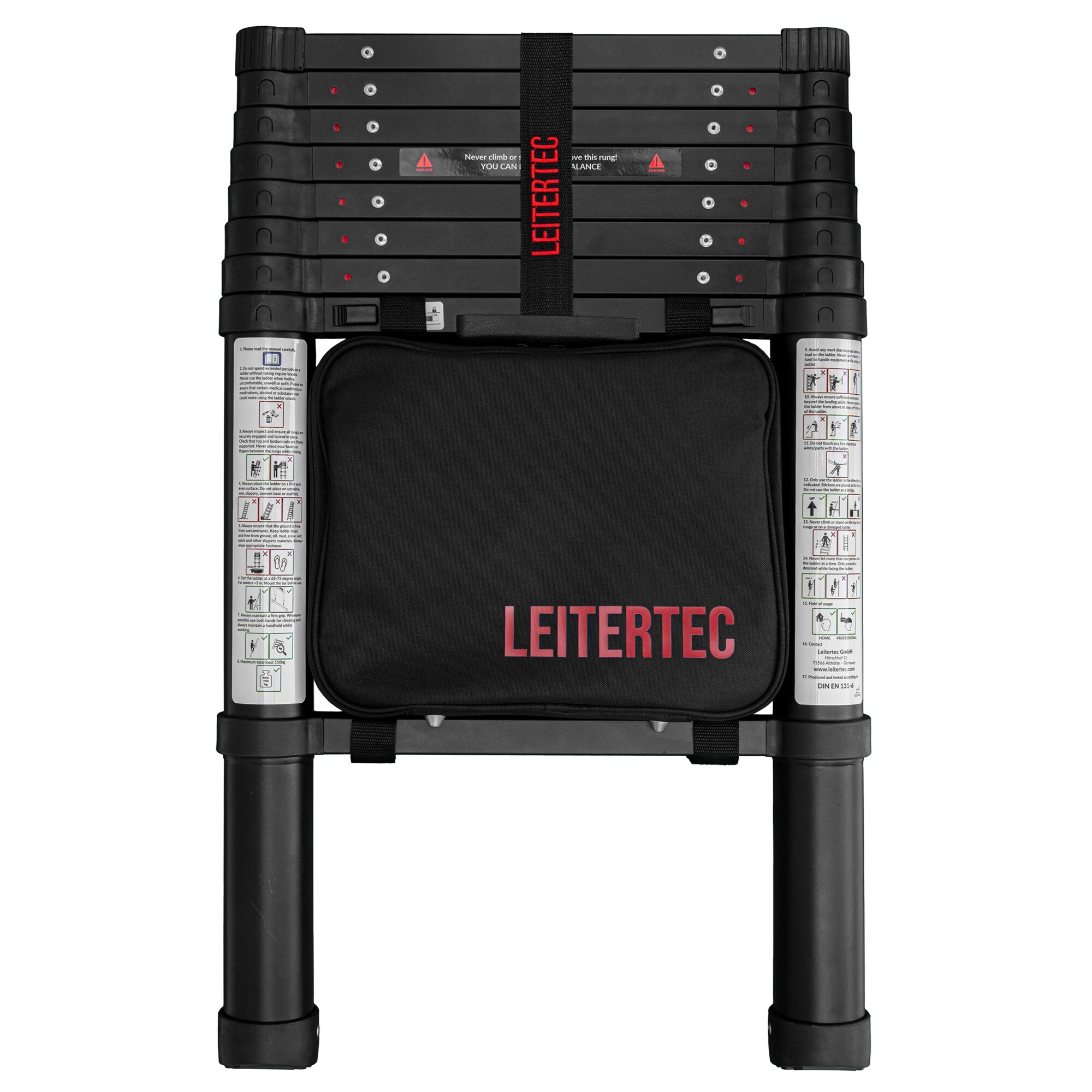Leitertec Drabina teleskopowa w zestawie System Leitertec, 260 cm