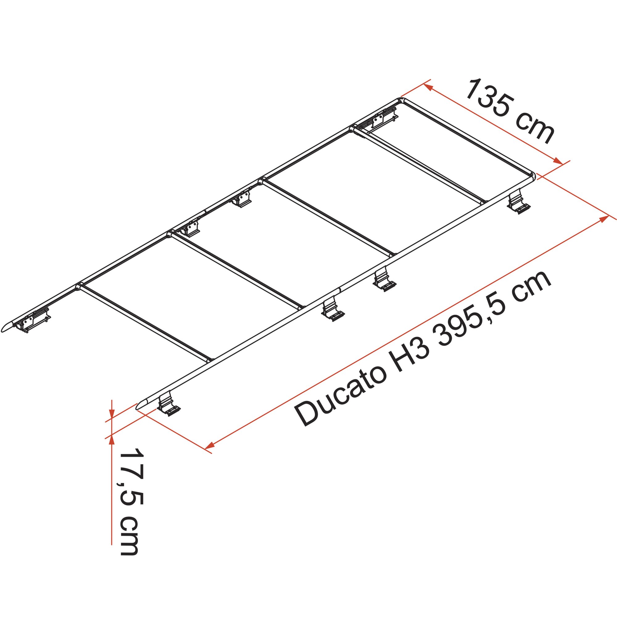 Fiamma Reling dachowy Ducato H3