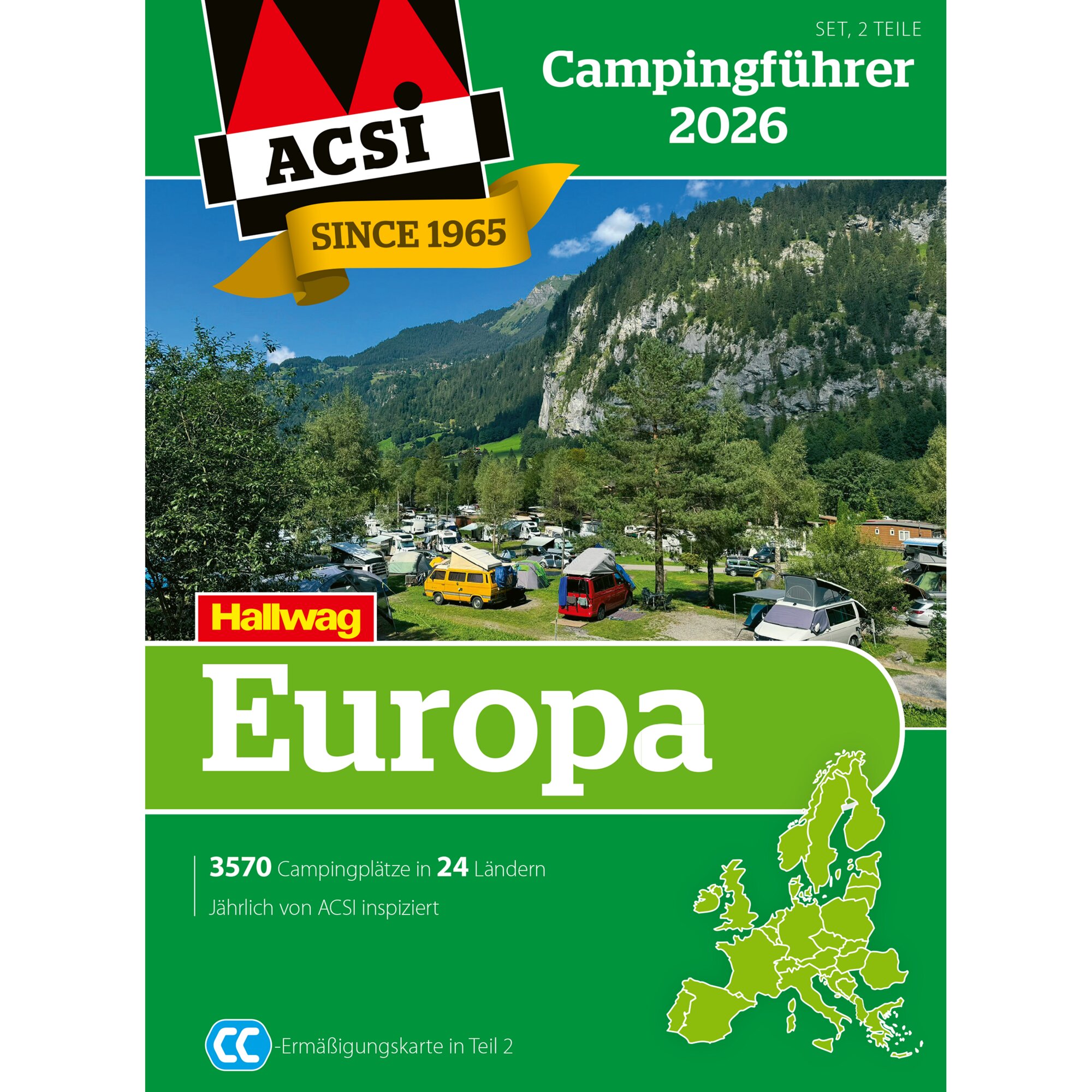 ACSI Przewodnik kempingowy Campingführer Europa