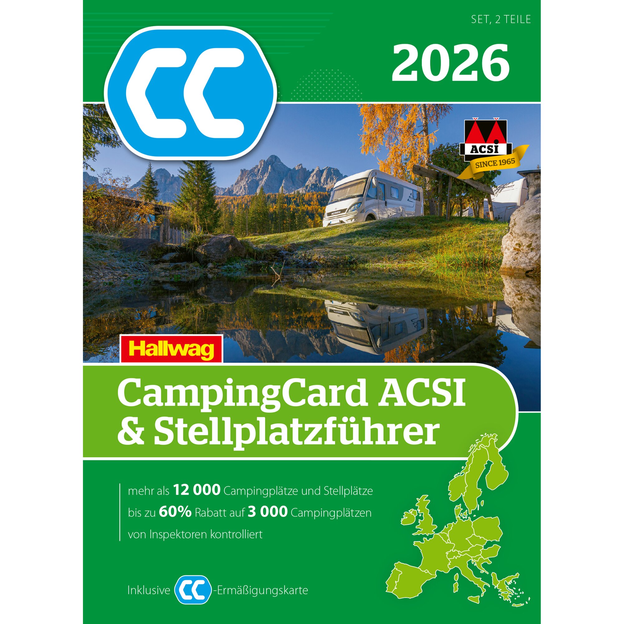 ACSI Przewodnik kempingowy CampingCard i Stellplatzführer