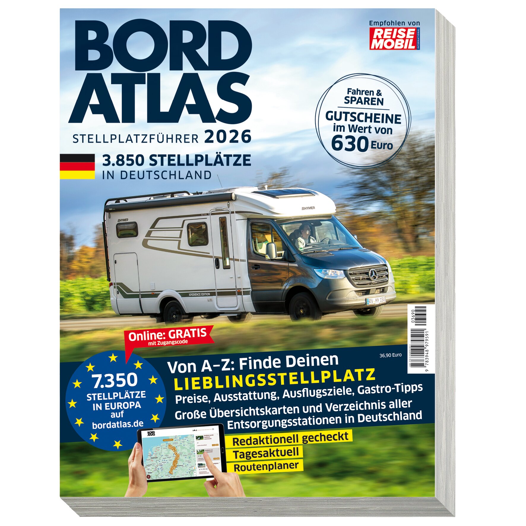 Reisemobil International Przewodnik kempingowy Bordatlas Stellplatzführer