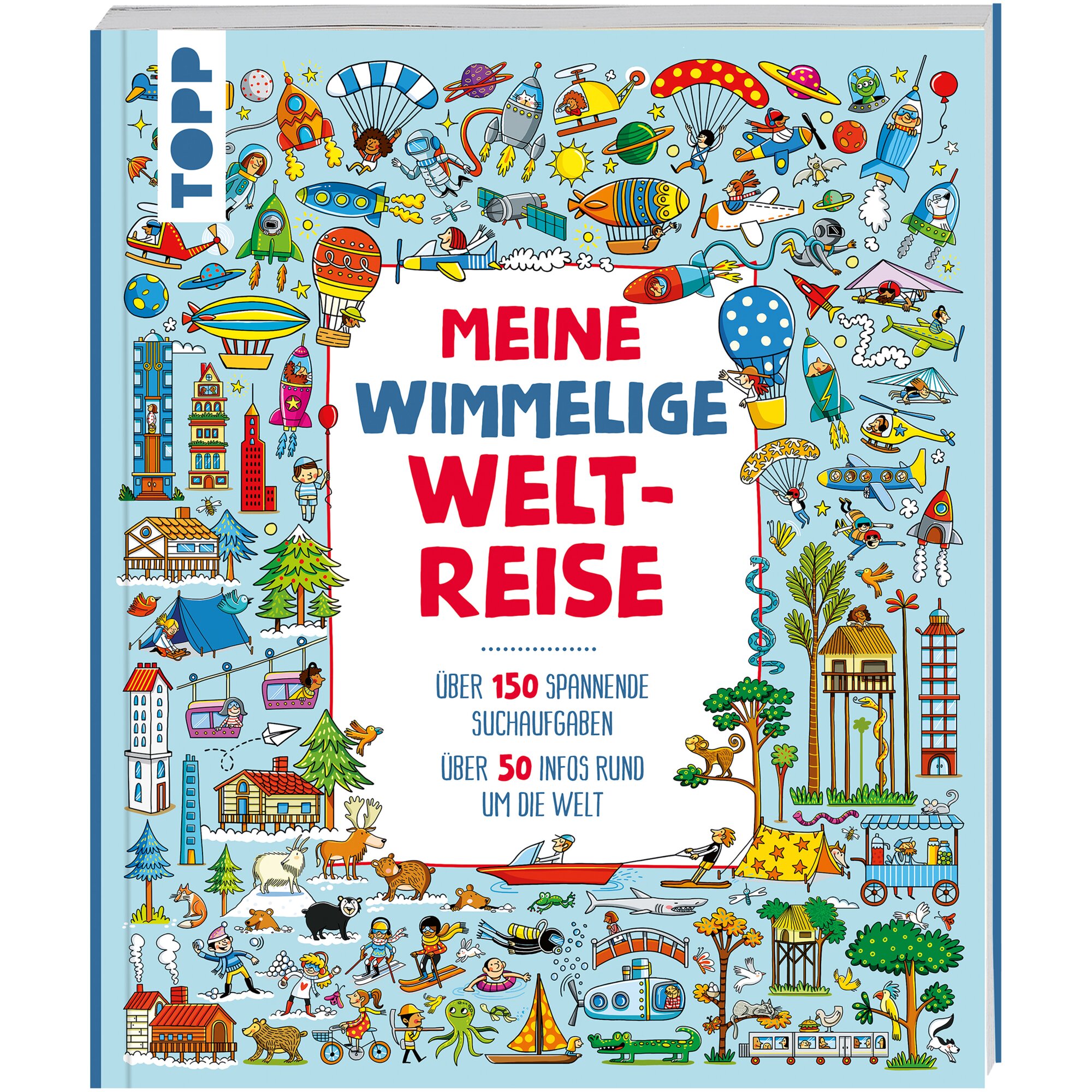 TOPP Książka z ukrytymi obrazkami Meine wimmelige Weltreise