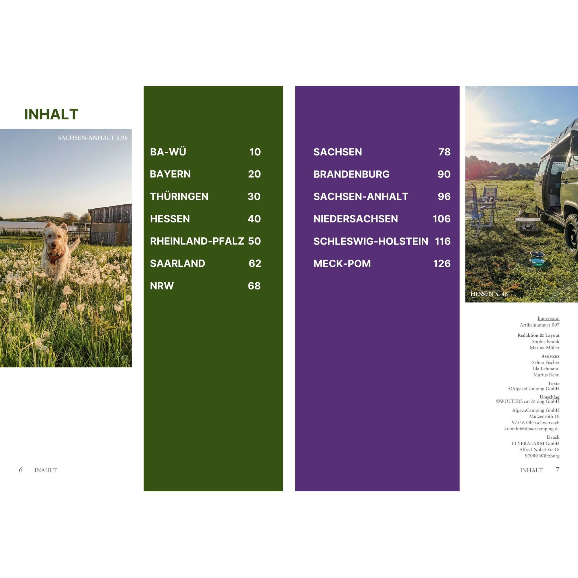 AlpacaCamping Przewodnik po kempingach Kemping mit Hund