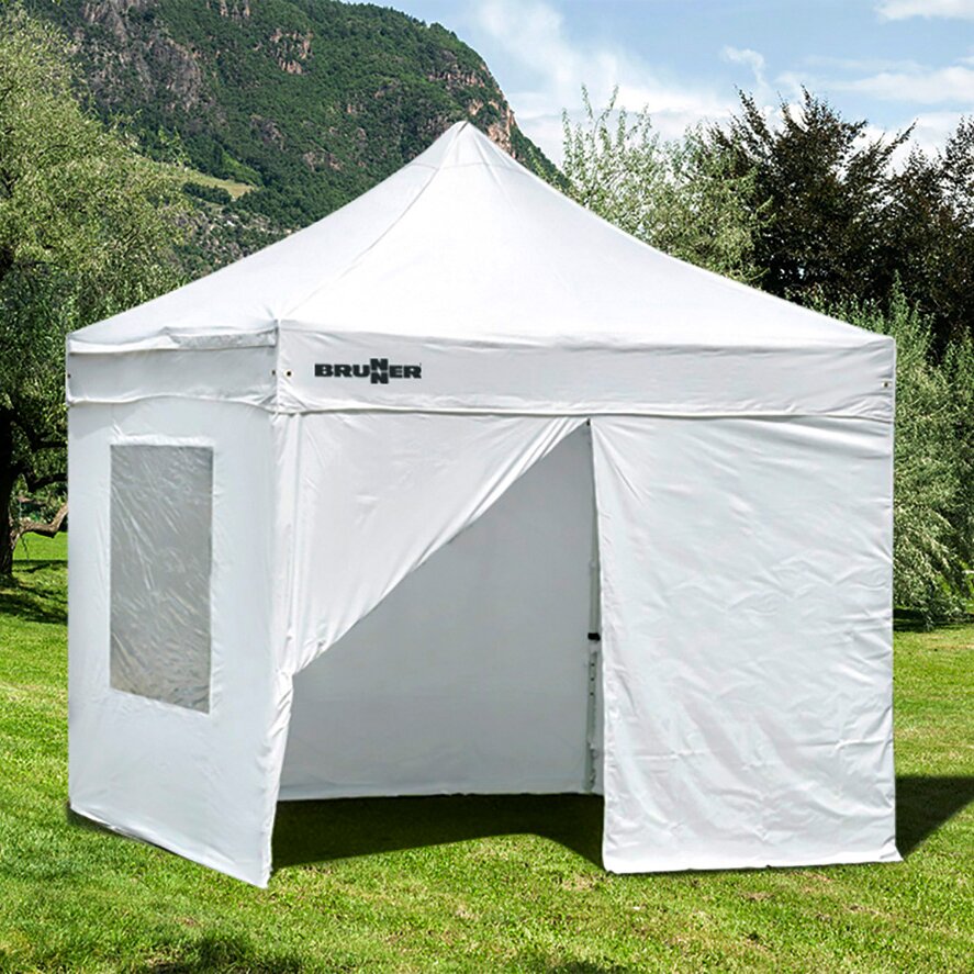 Brunner Zestaw ścian bocznych Zebò Classic, 450 cm, biały