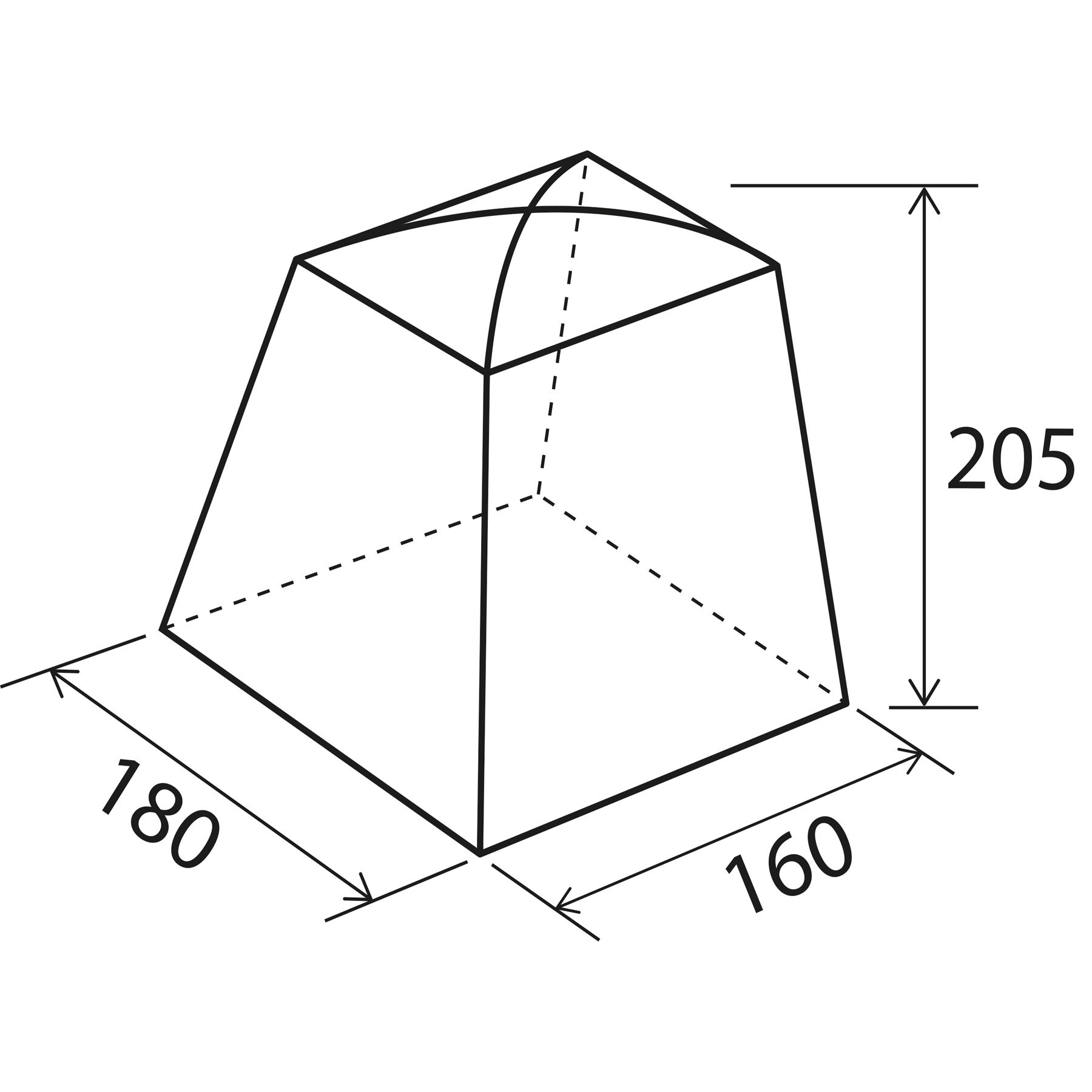 Brunner Namiot plażowy Cabina Maxi NG, 180 x 205 x 160 cm