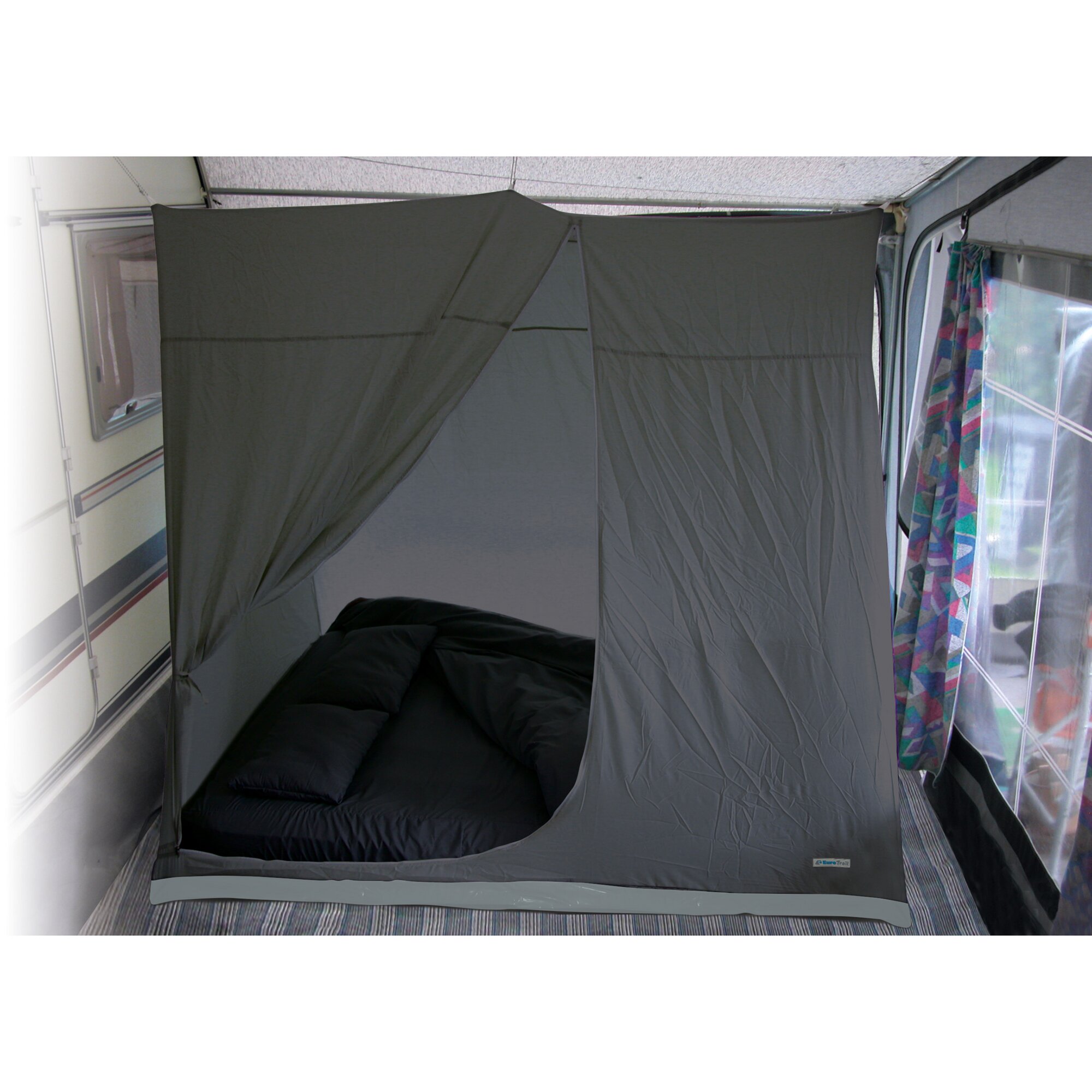 EuroTrail Kabina sypialna Luxus, szara, 210 cm x 185 x 145 cm