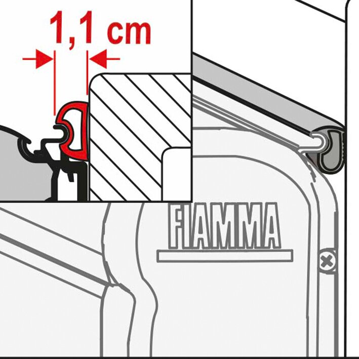 Fiamma Taśma uszczelniająca Rain Guard S, 4 m