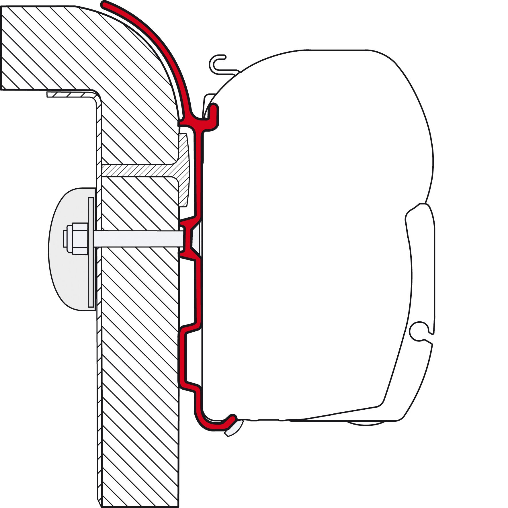Fiamma Adapter do markizy Bürstner do F45