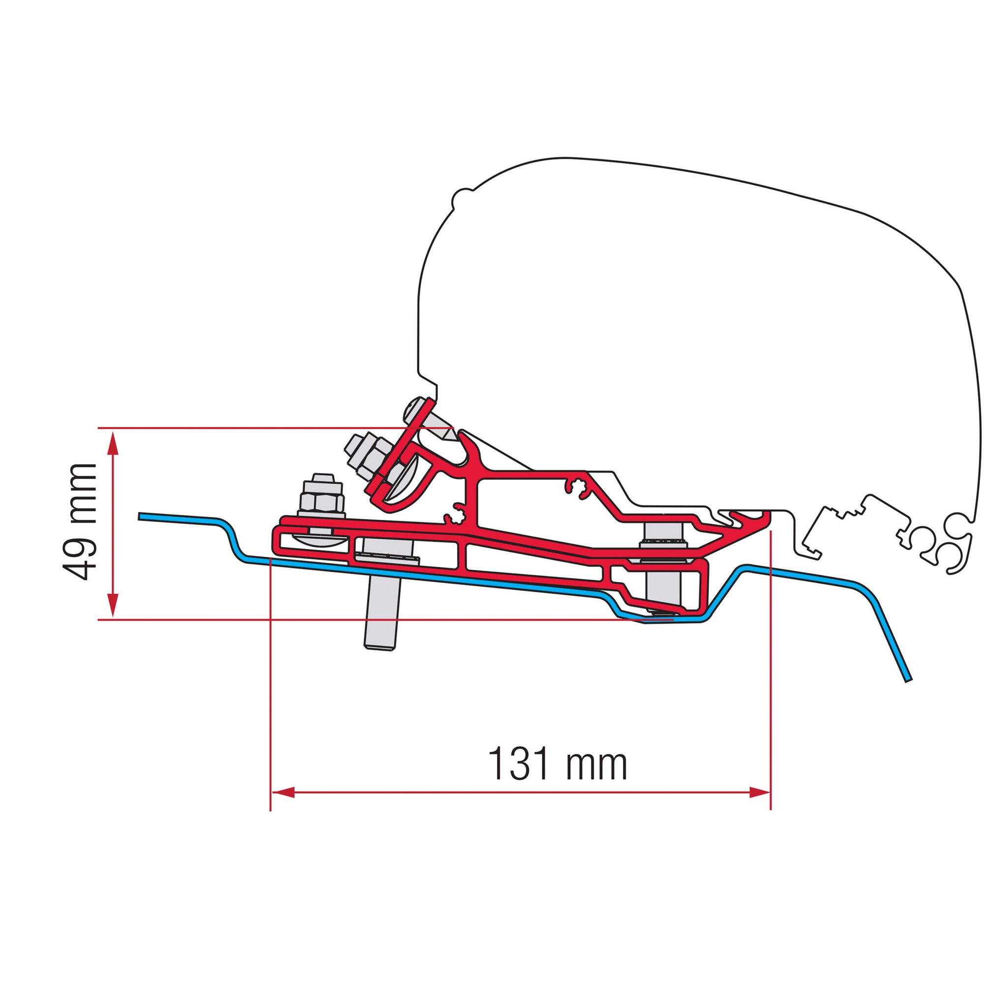 Fiamma Adapter do markizy Ford Transit H3