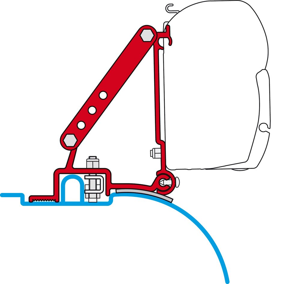 Fiamma Adapter do markizy Fiat Ducato (dach wysoki) do F45