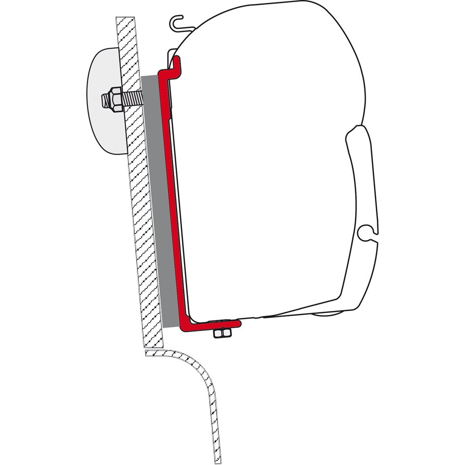 Fiamma Adapter do markizy Westfalia (dach wysoki) do F45