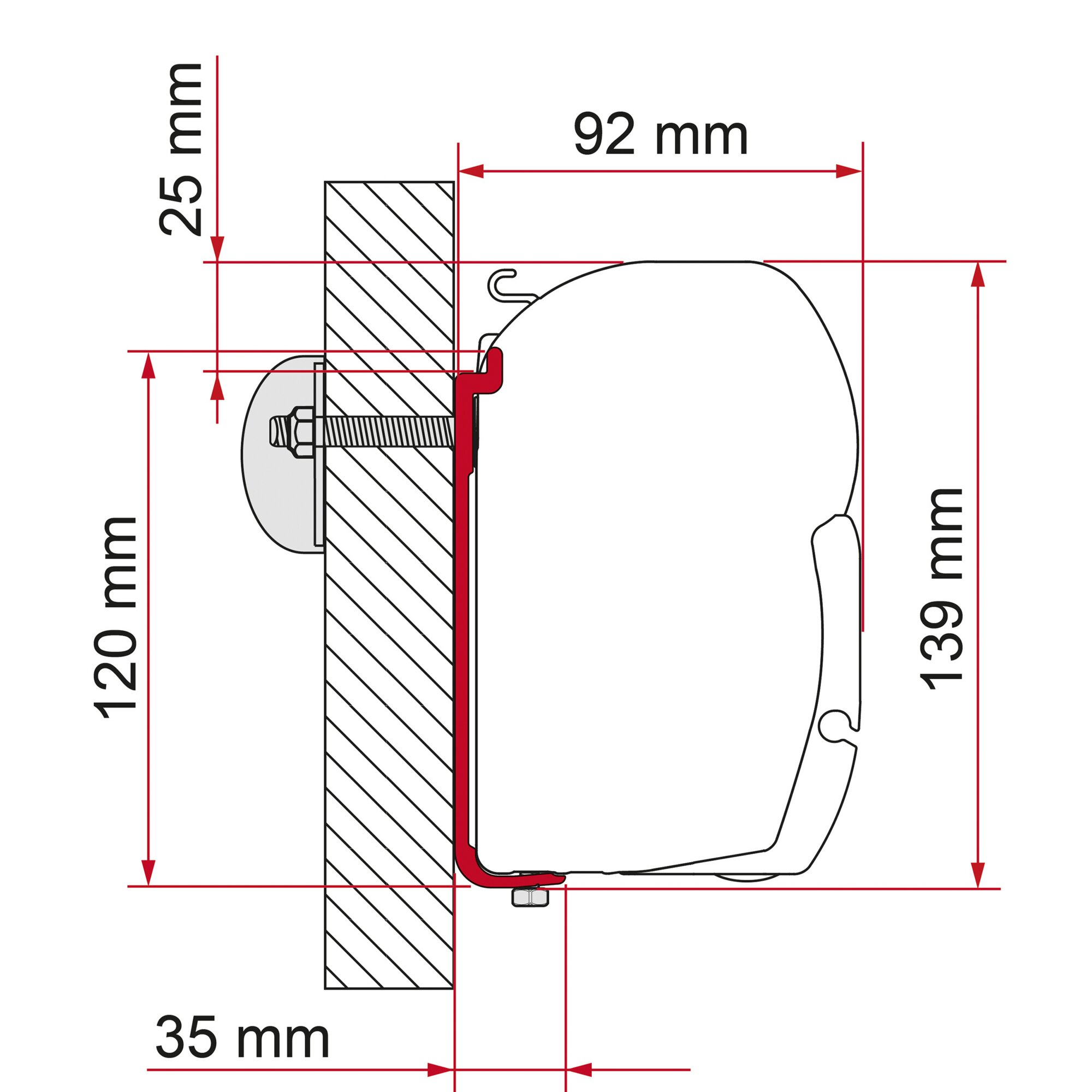 Fiamma Adapter do markizy AS 300