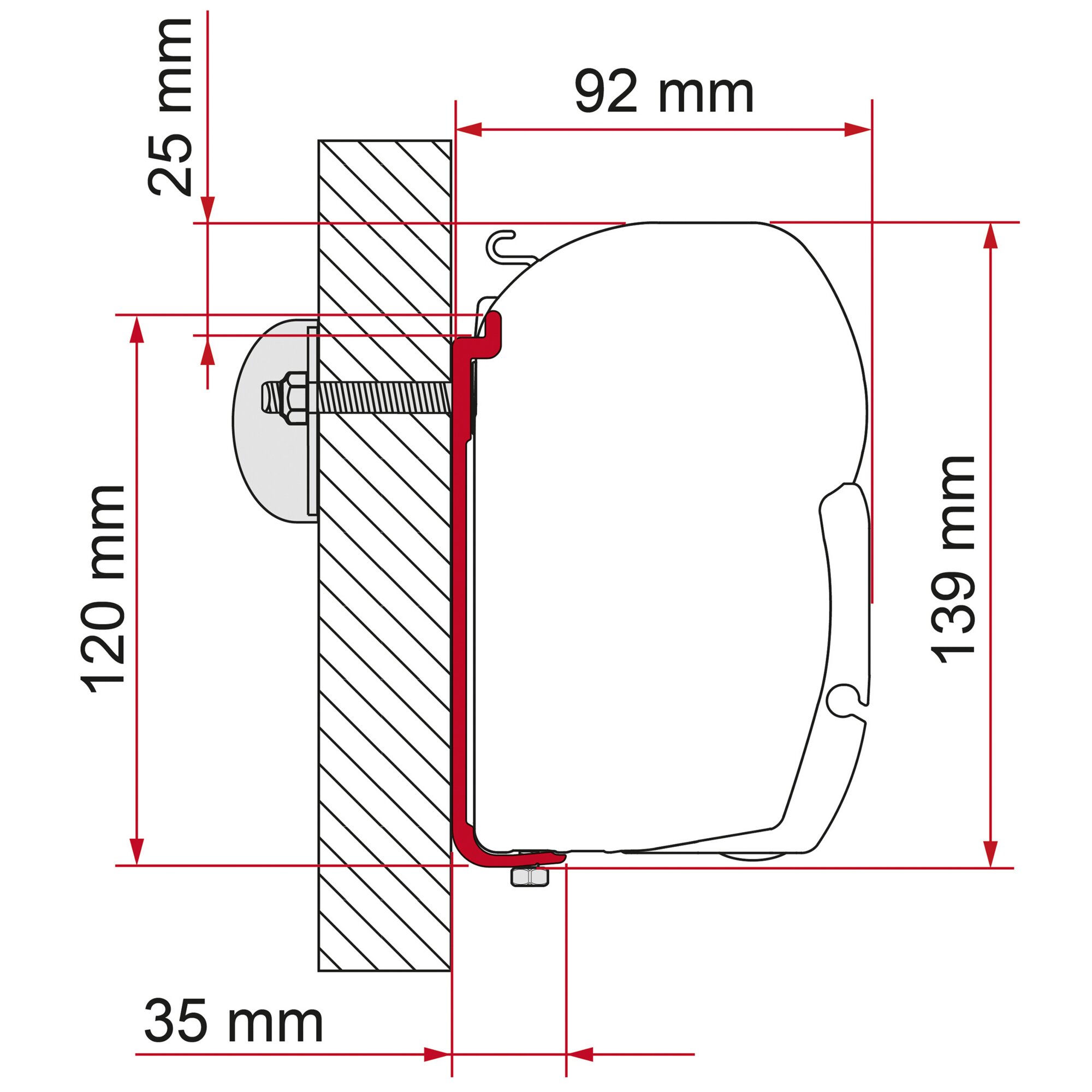 Fiamma Adapter do markizy AS 400