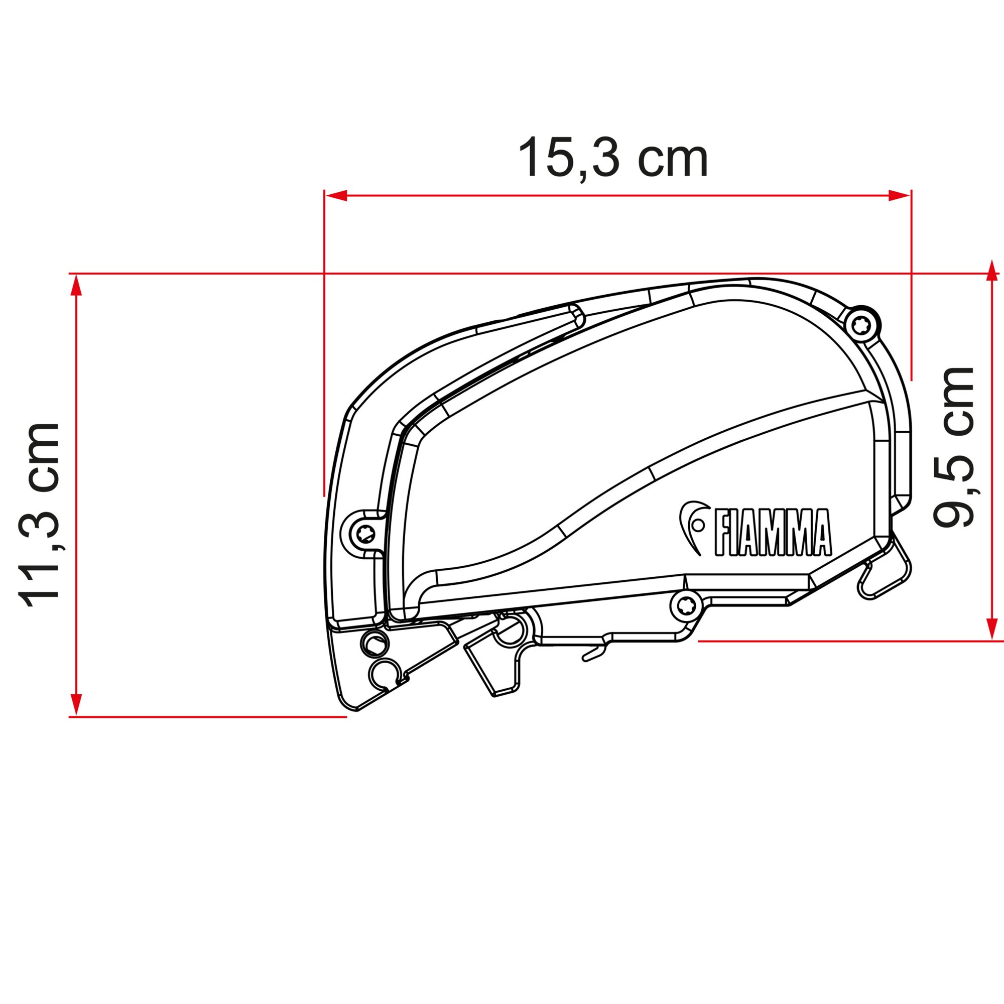 Fiamma Markiza F80, biel polarna, 340 cm