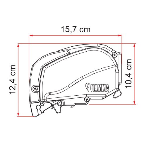 Fiamma Markiza F80, biel polarna, 497 cm