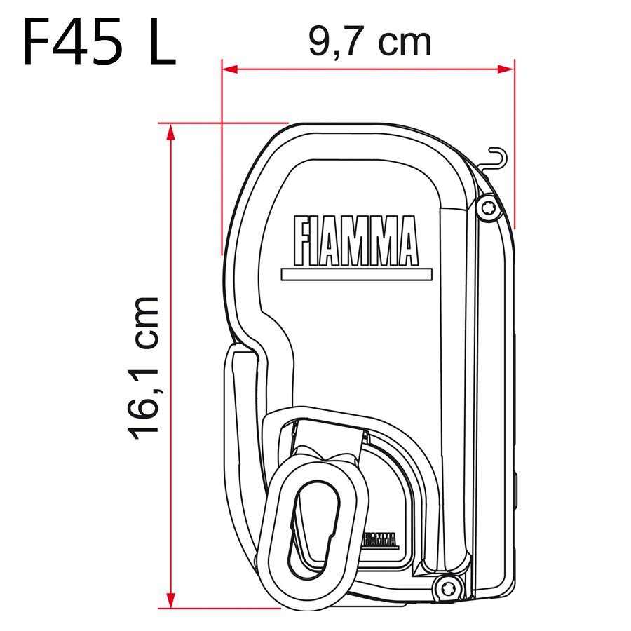 Fiamma Markiza F45 – biel polarna, 502 cm, błękit królewski