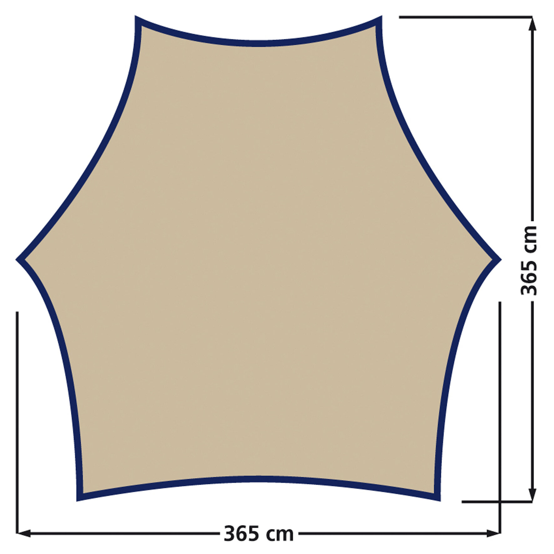 EuroTrail Płócienna plandeka markizowa Carside
