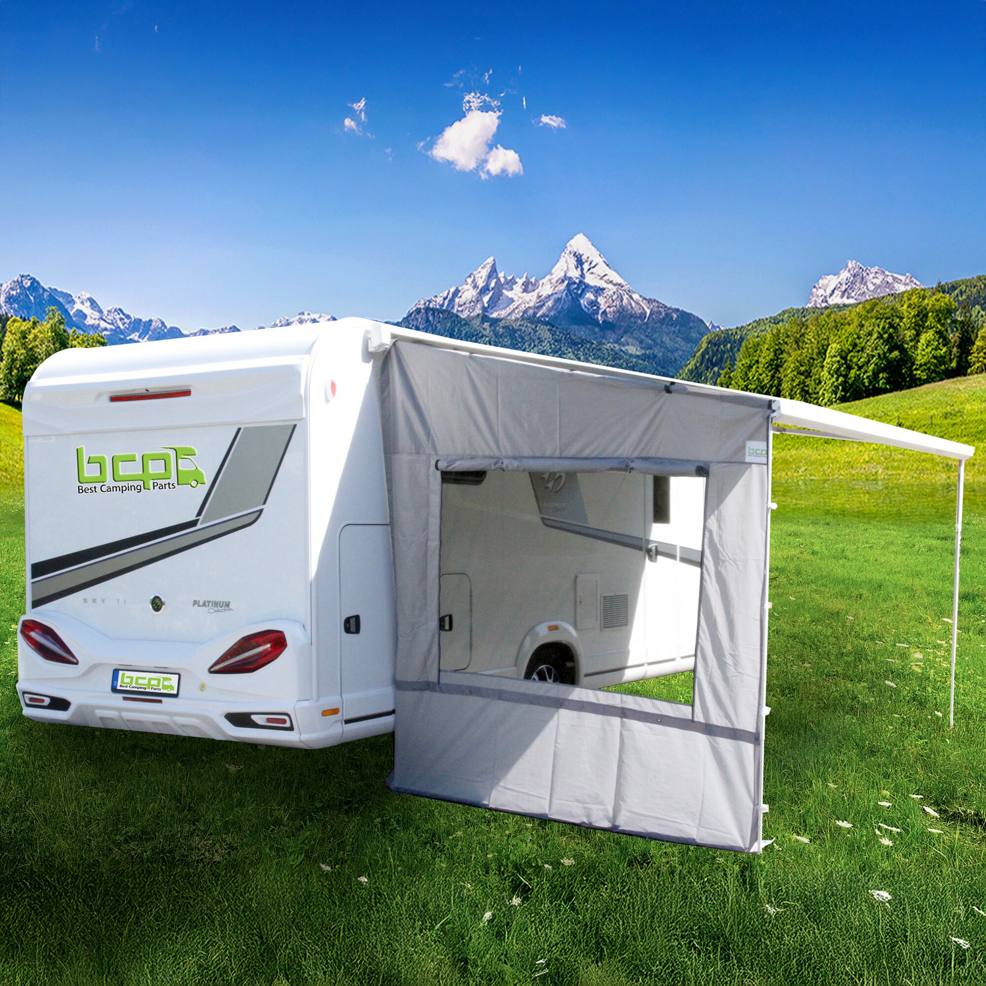 Best Camping Parts Ściana boczna z oknem