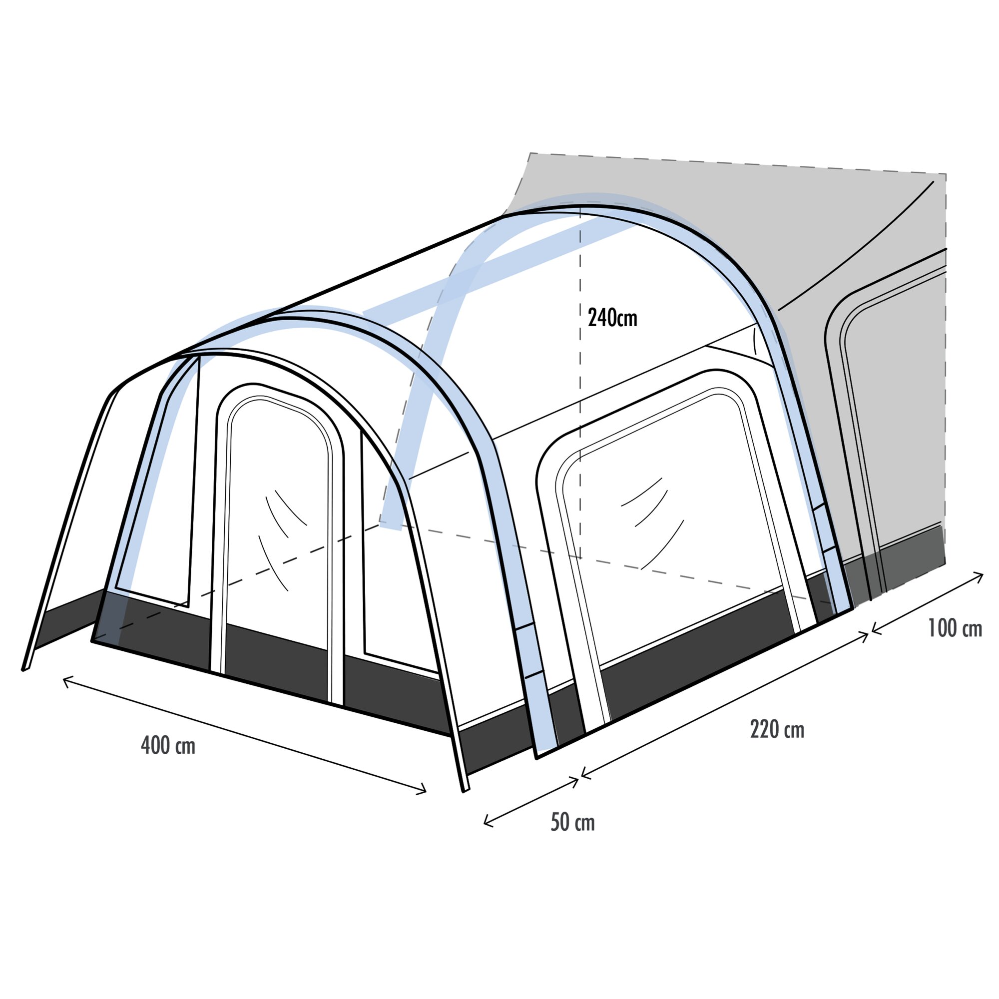 Westfield Markiza do samochodu kempingowego Neptun 2.0