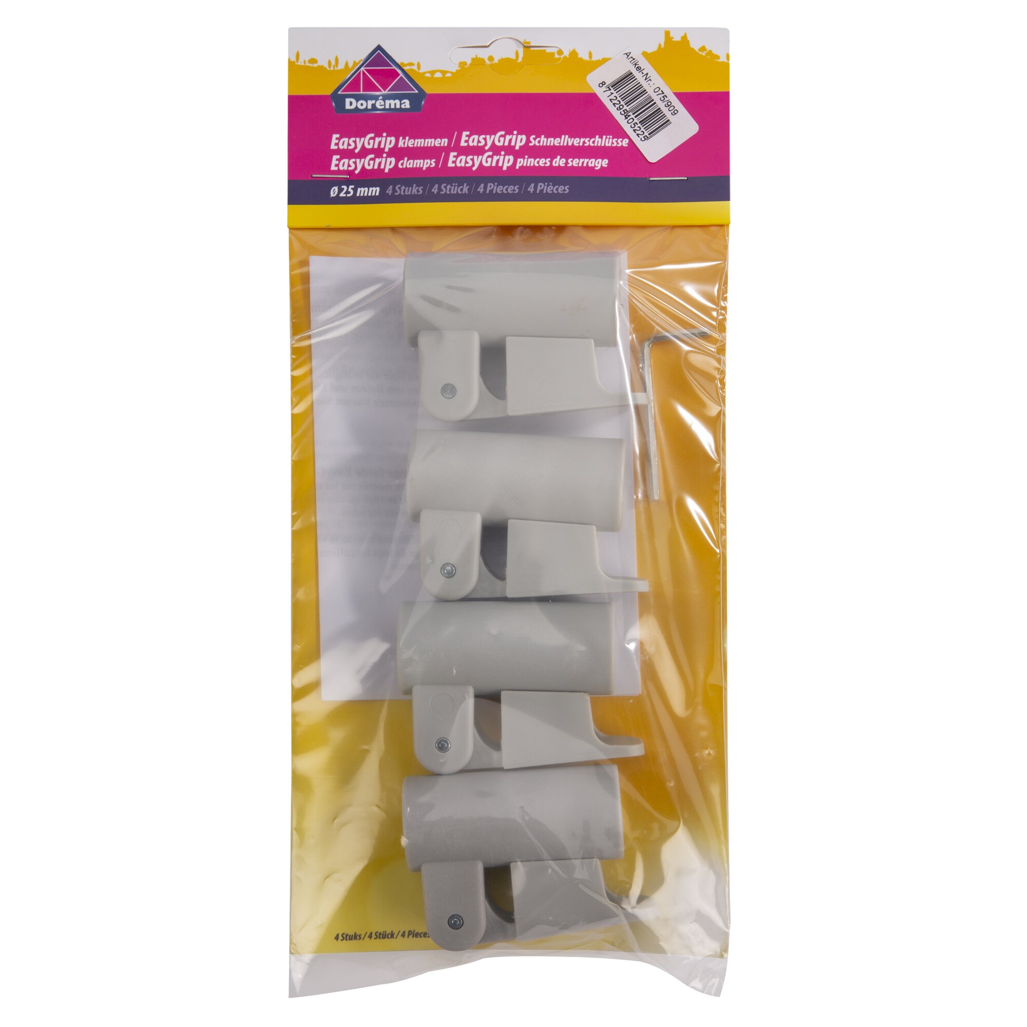 Dorema Szybkozamykacz Easy Grip 4, 25 mm