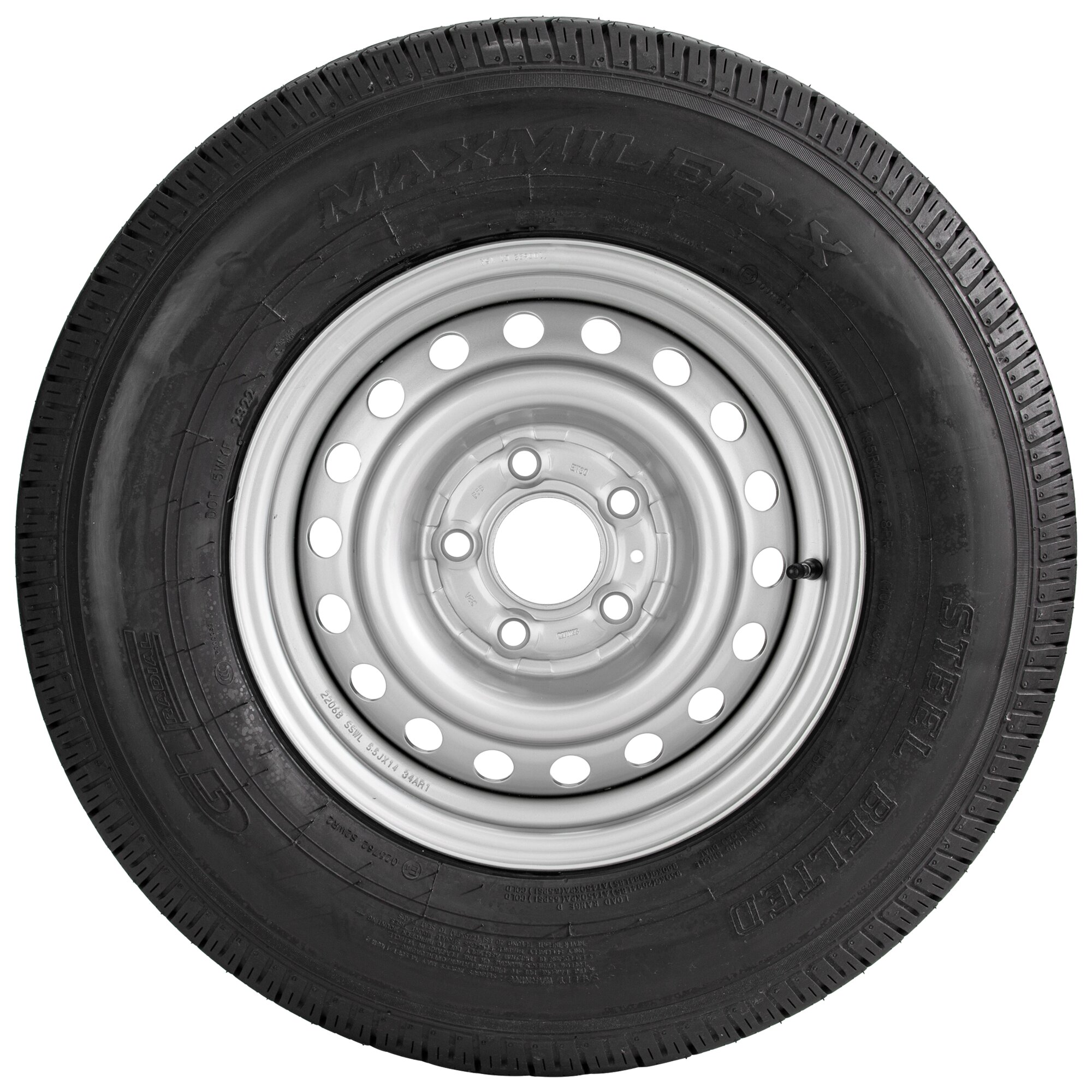 Koło zapasowe do przyczep kempingowych, nakrętka: o | LZ 5, 195 R14 C (5 ½ J x 14)
