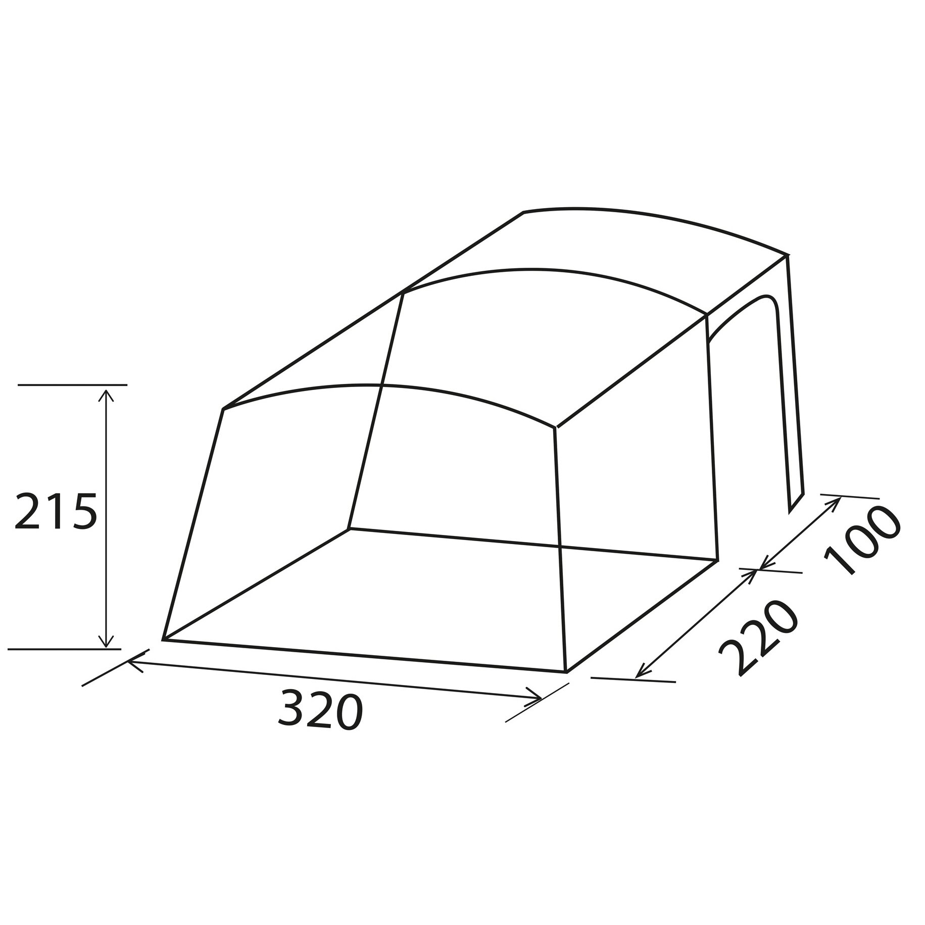 Brunner Markiza Aerotech Trails, 180 – 220 cm