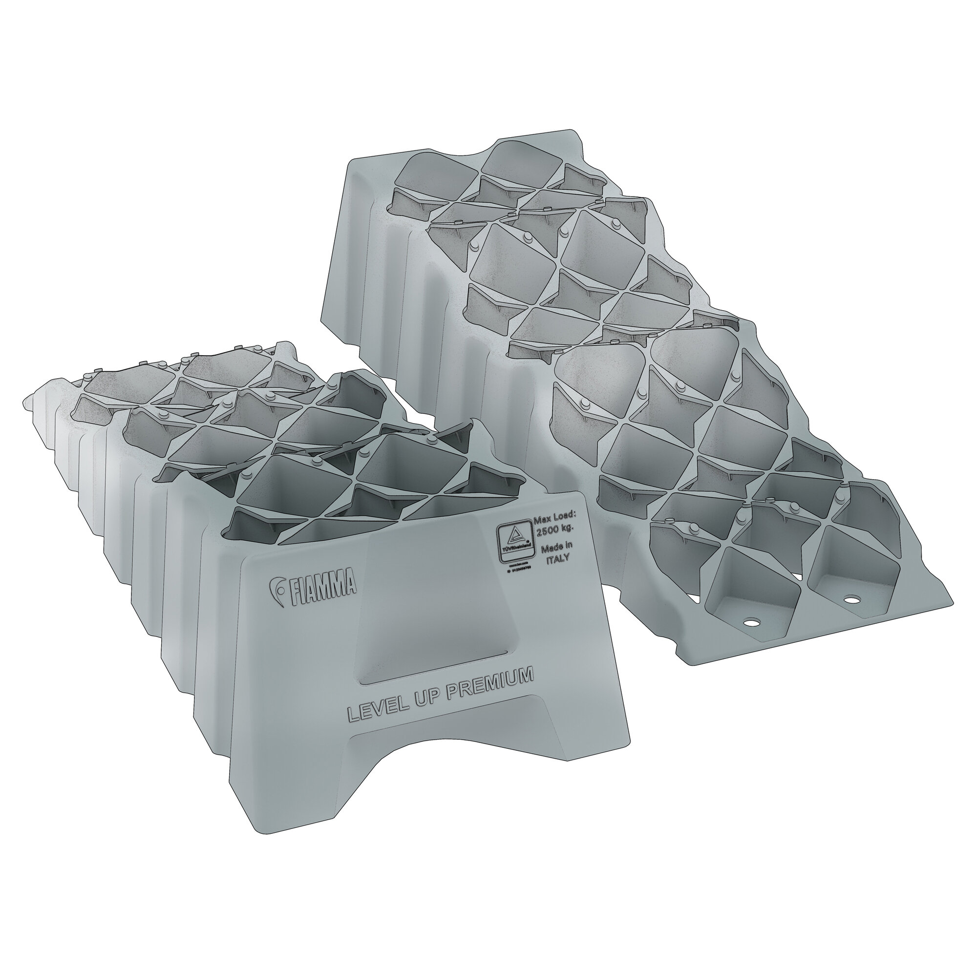 Fiamma Dwuczęściowy zestaw premium z rampą poziomującą