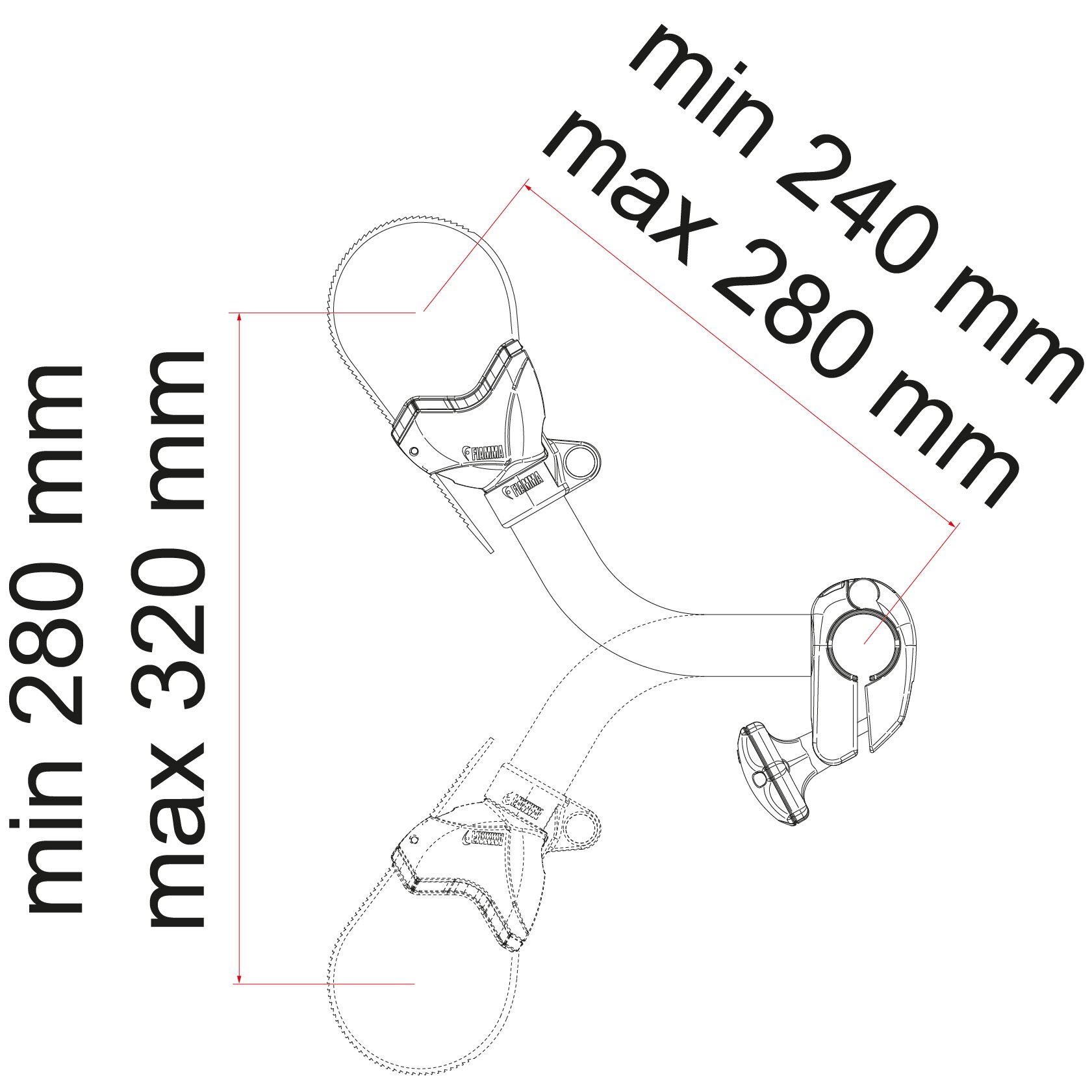 Fiamma Uchwyt rowerowy Bike-Block Pro S, Pro S 2