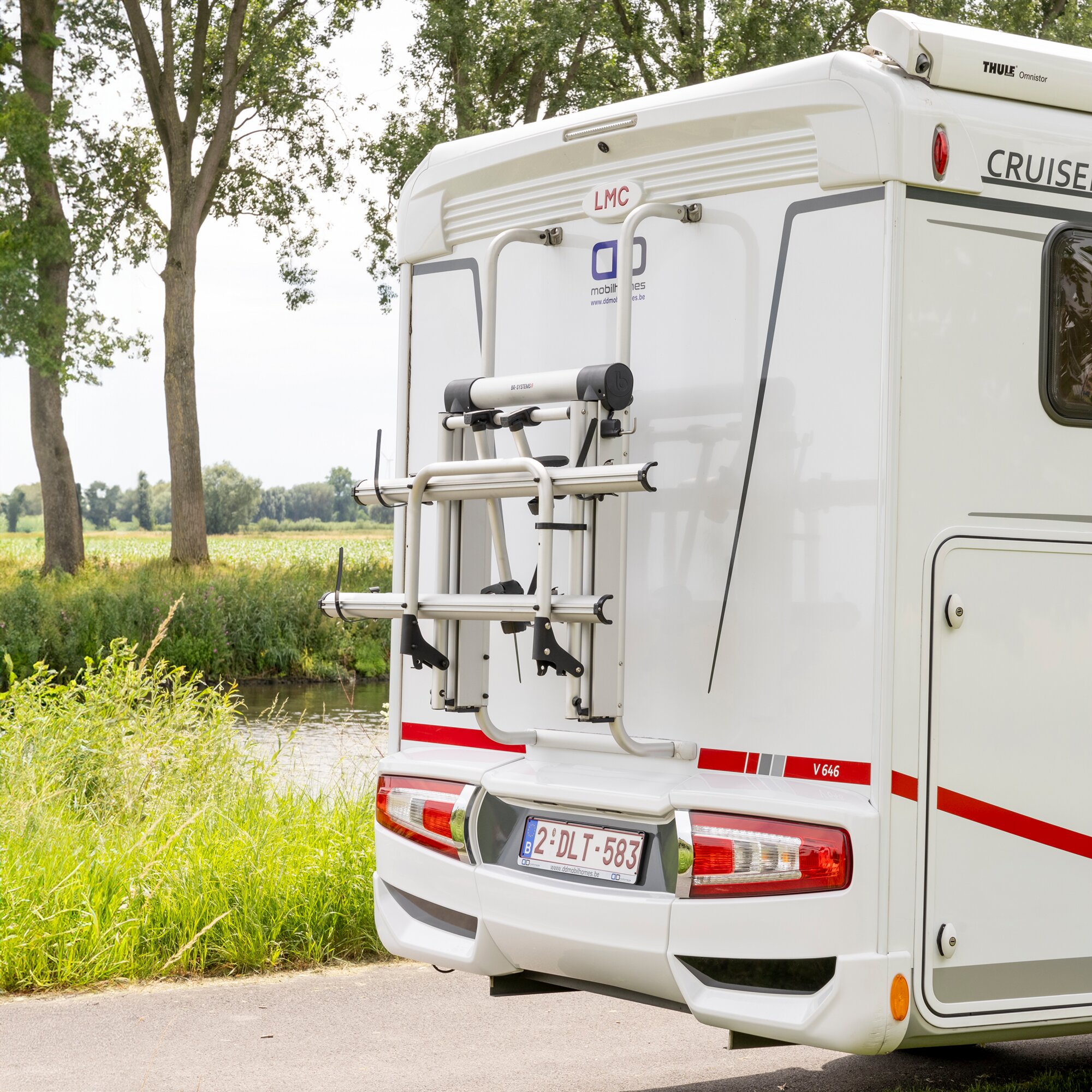 BR-SYSTEMS Szyna do podnośnika rowerowego z tylnym uchwytem, standard