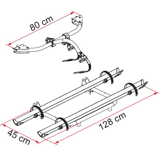 Fiamma Standardowy uchwyt na rowery do przewozu rowerów