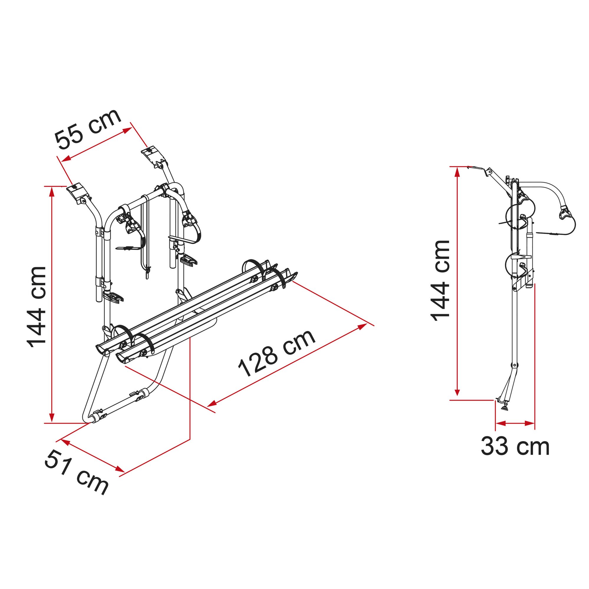 Fiamma Bagażnik na rowery do przewozu rowerów Renault Trafic D