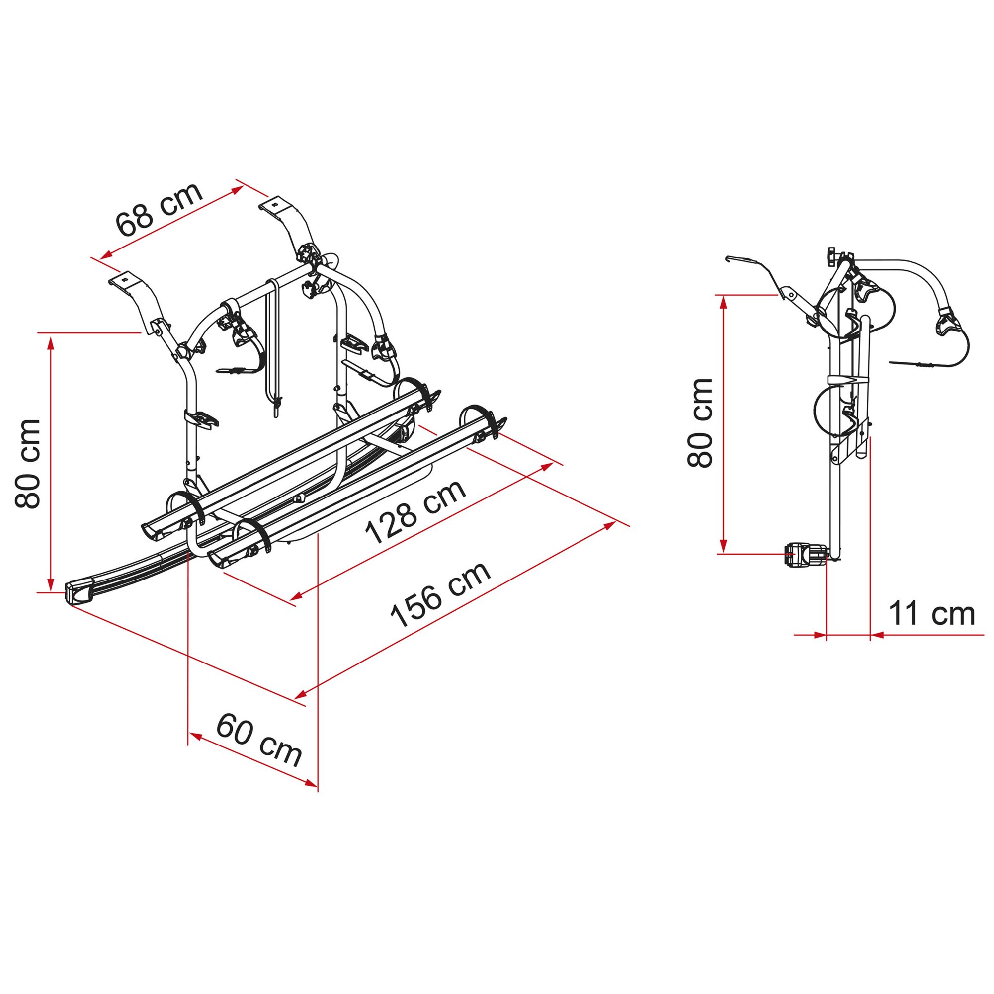 Fiamma Bagażnik na rowery Ford Custom Nugget/Nugget Plus