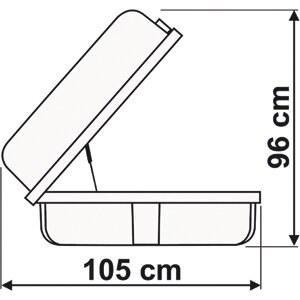 Fiamma Box dachowy Ultra Box Top, 400 l
