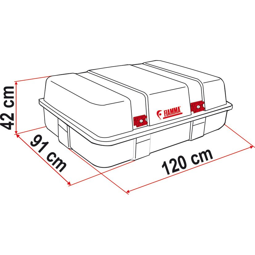 Fiamma Box dachowy Ultra Box Top, 400 l
