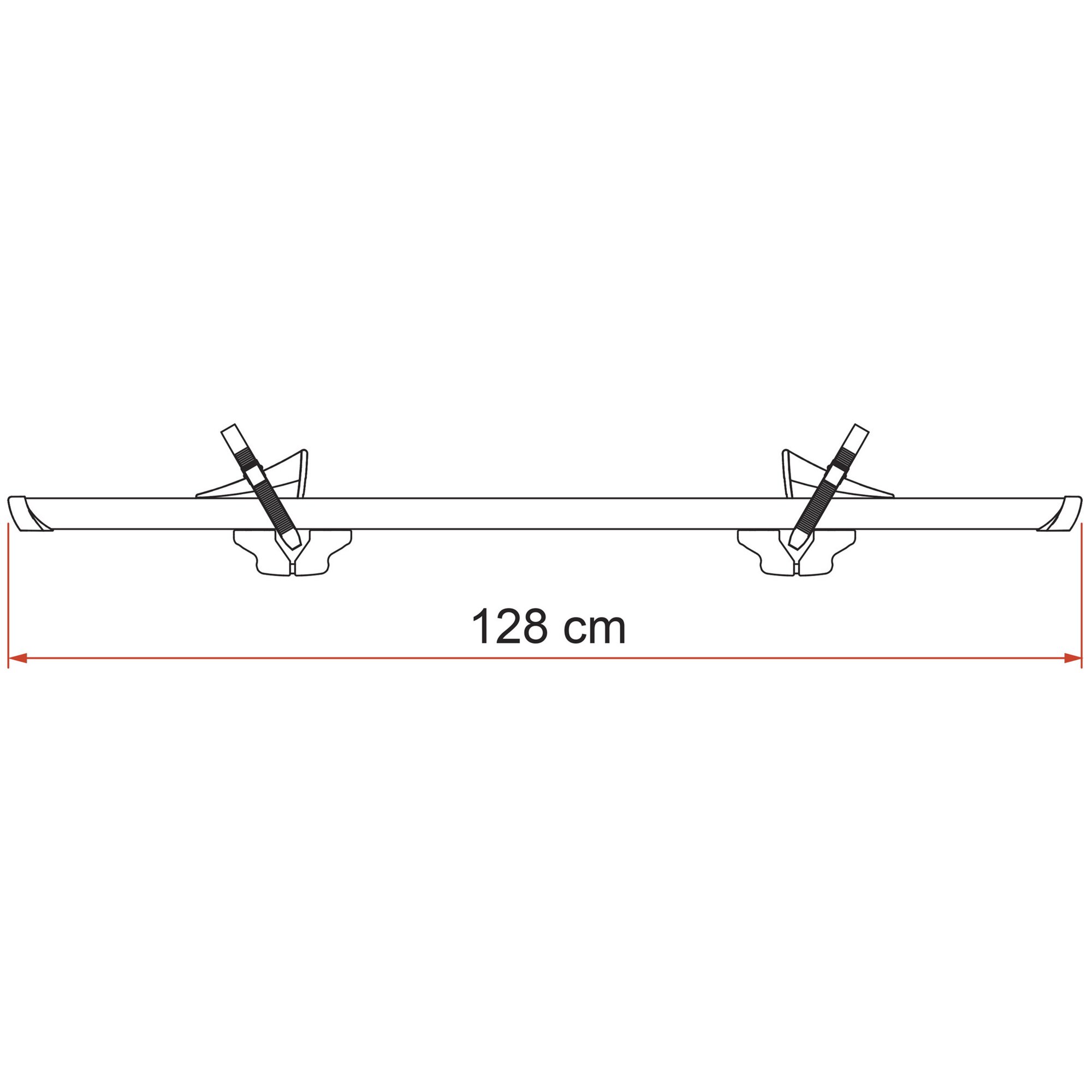 Fiamma Szyna rowerowa „Rail Premium” S, srebrna