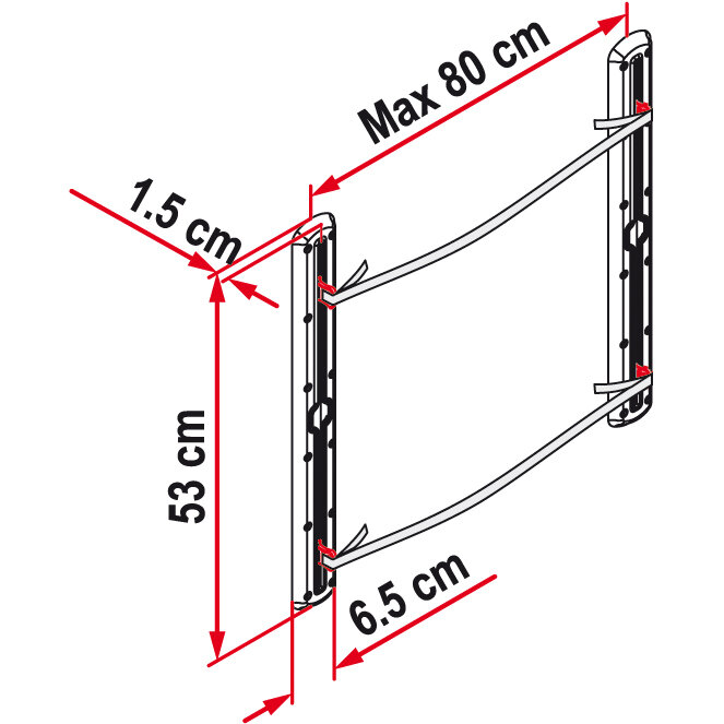 Fiamma System pasów cargo do tylnego garażu