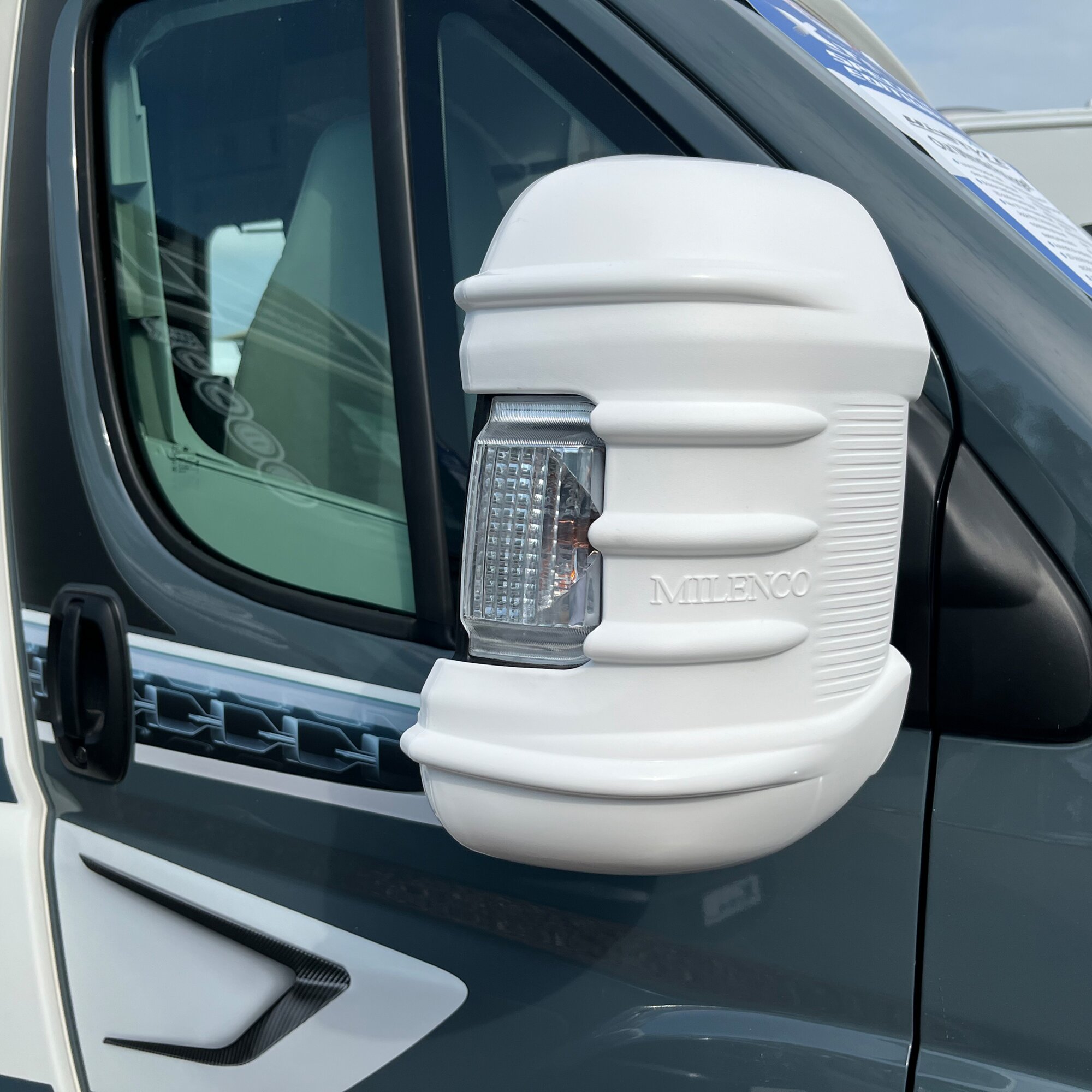 Milenco Osłony lusterek Fiat Ducato od modelu 2025, białe, 2 szt.