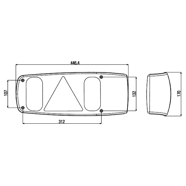 Hella Lampa tylna Caraluna I do przyczepy kempingowej, prawa