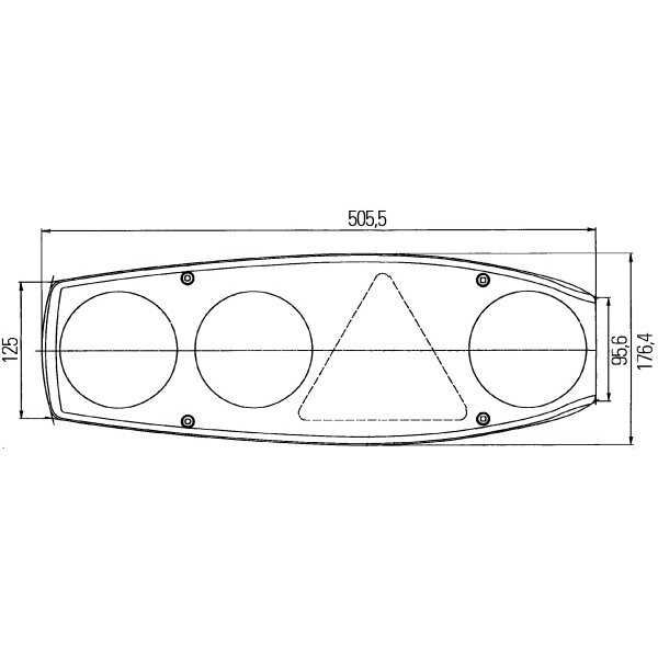 Hella Lampa tylna Caraluna II Plus do przyczep kempingowych, prawa