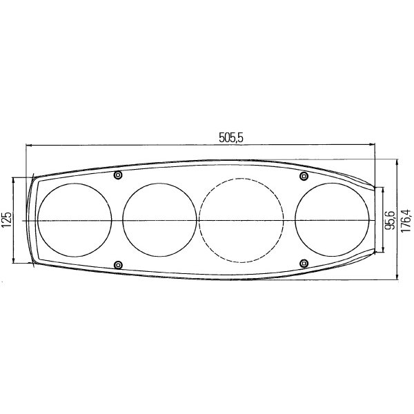 Hella Lampa tylna Caraluna II Plus do samochodów kempingowych, prawa