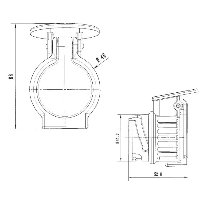 Menbaa Adapter Super Mini DIN – ISO 1724