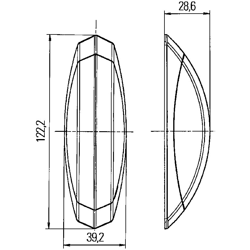 Hella Boczne światło obrysowe, prawe