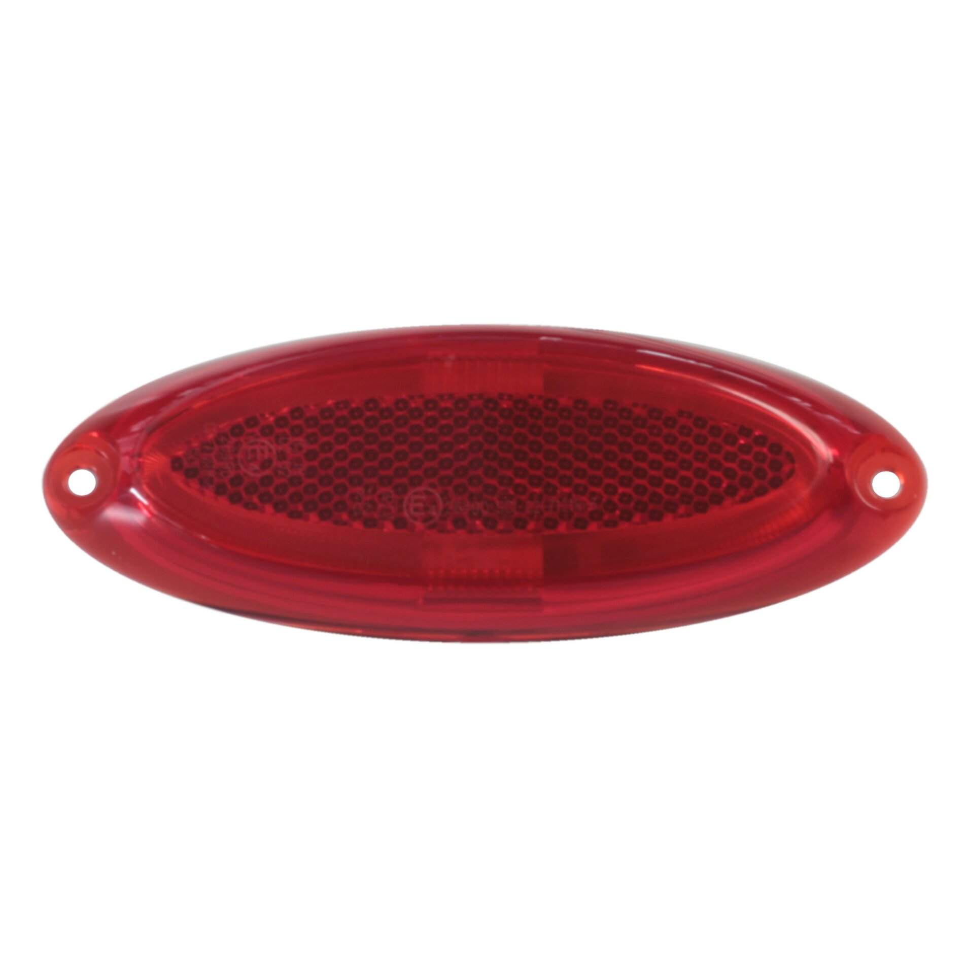 Dimatec Lampa obrysowa owalna, czerwona