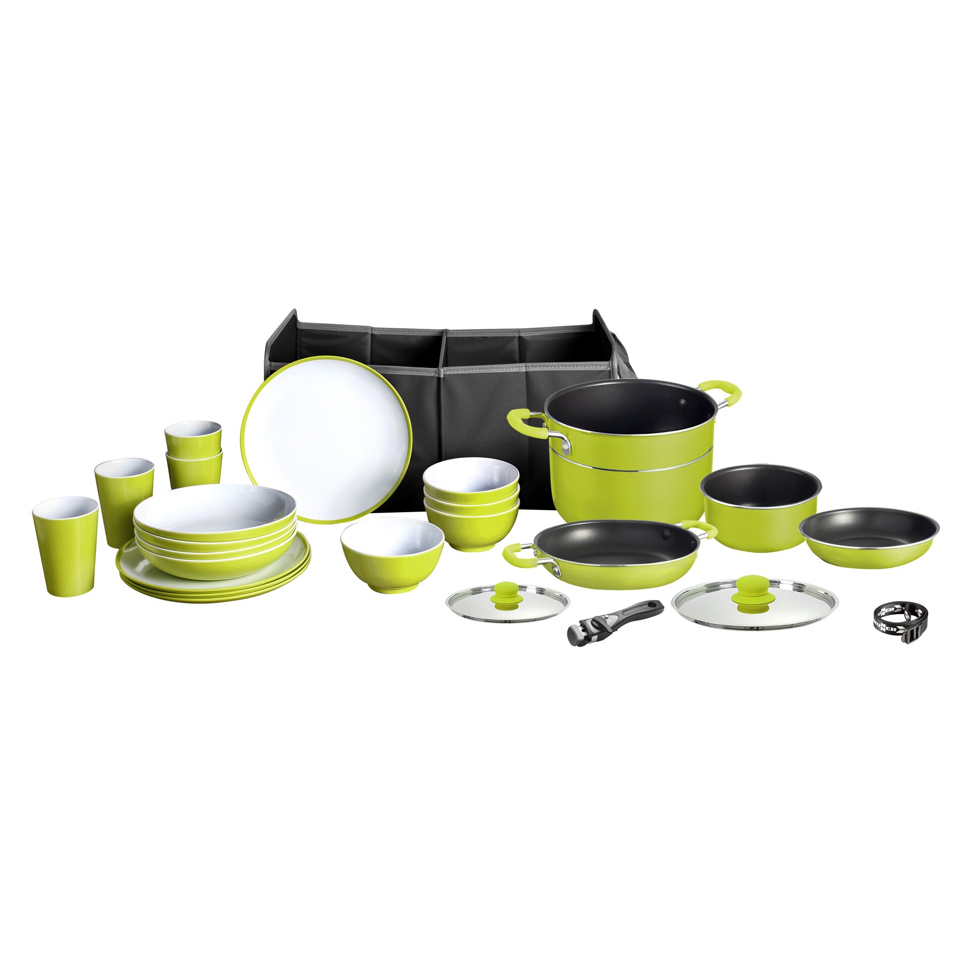 Brunner Zestaw naczyń i garnków do gotowania Juniper Mepo Box 16+9