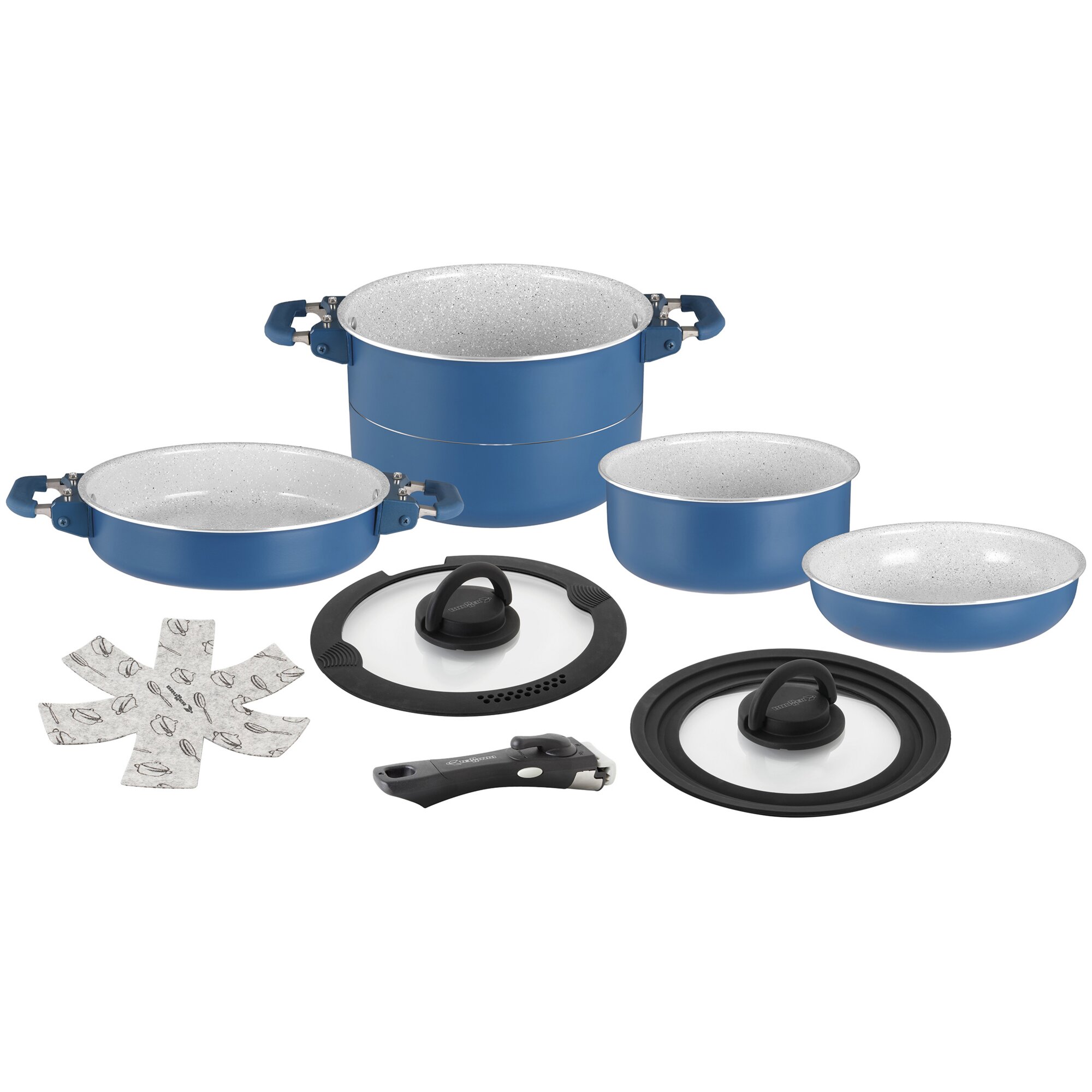 Brunner Zestaw garnków Carezza Magnetogrip 7+1, 22 cm