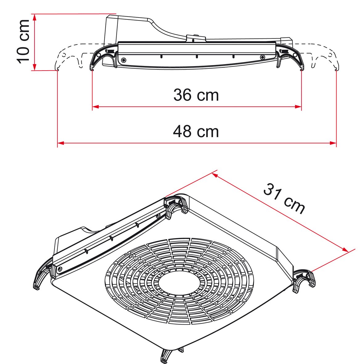 Fiamma Zestaw turbo wentylatora Skylight