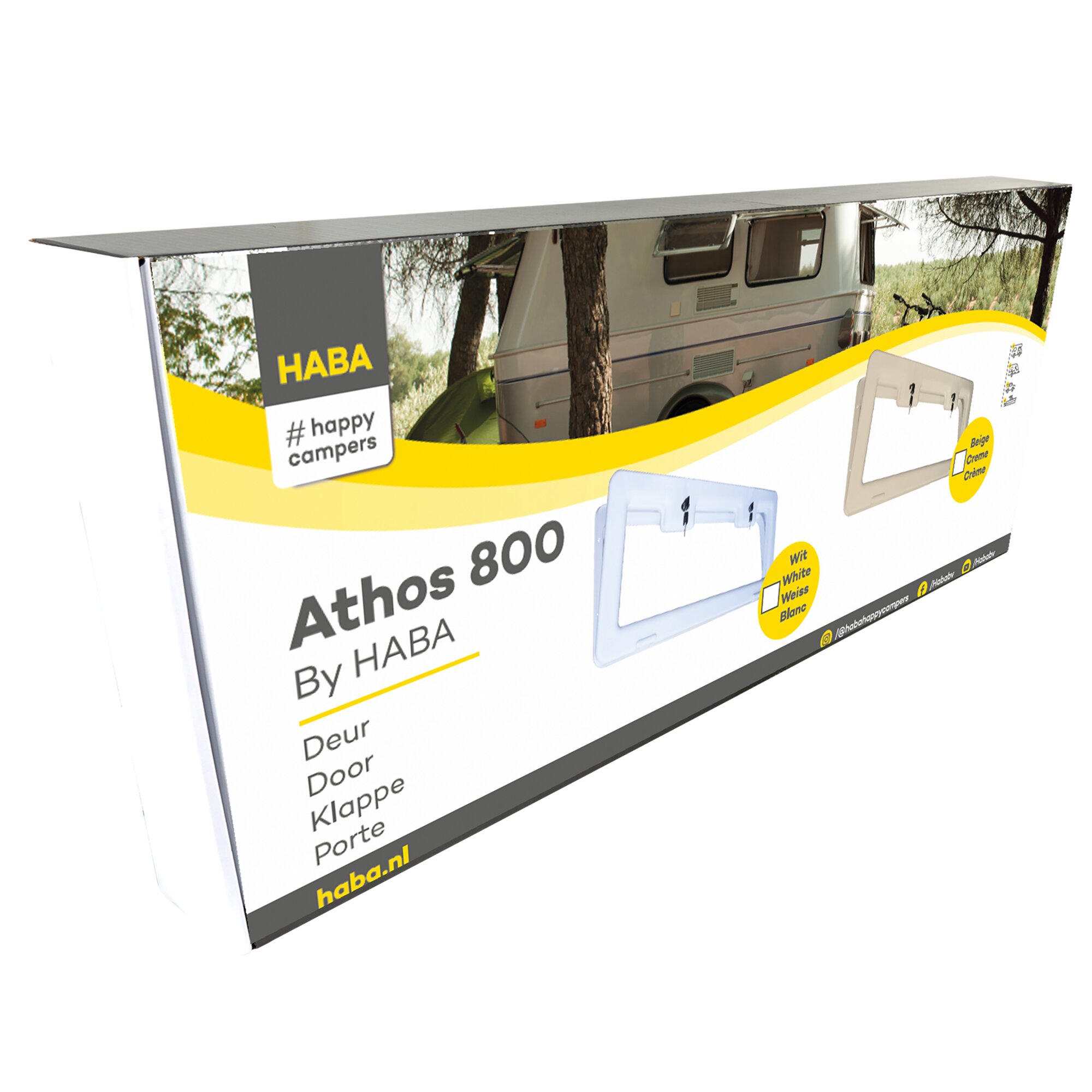 H.A.B.A. Drzwi serwisowe Crusader Athos, beżowe, 800 x 300 mm