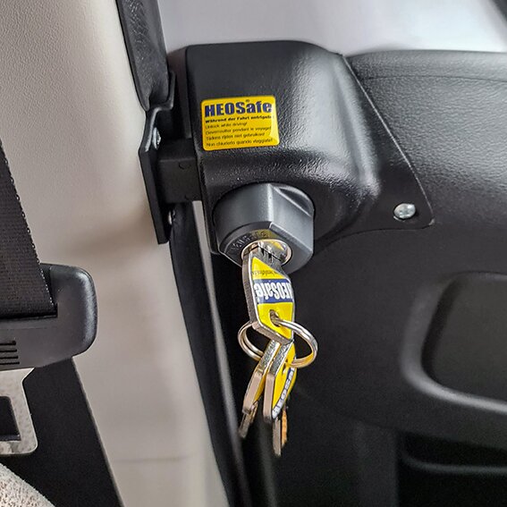 HEOSolution Dodatkowy zamek HEOSafe® do Peugeot Boxer, Fiat Ducato i Citroën Jumper, zestaw 2