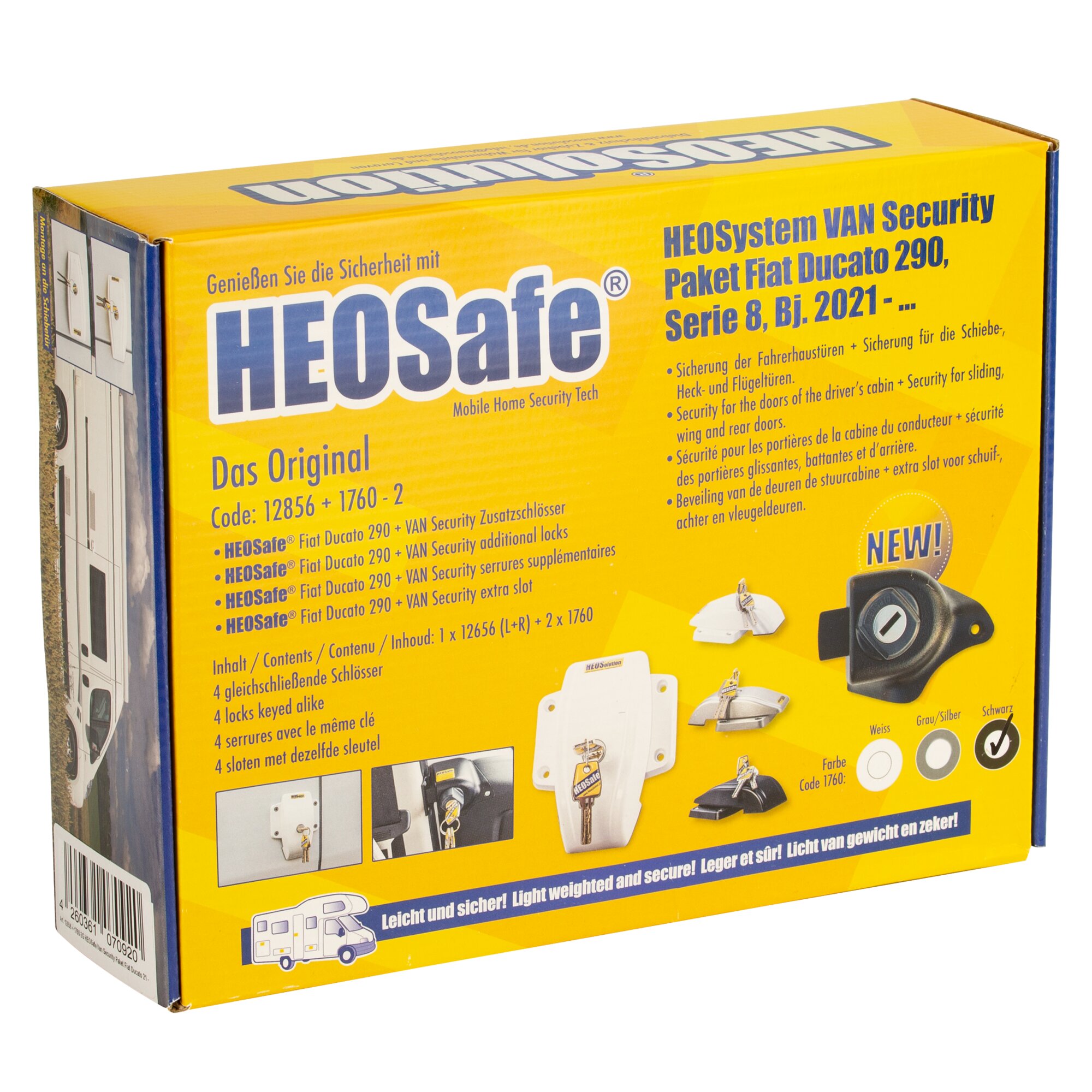 HEOSolution Pakiet bezpieczeństwa HEOSafe® Van Fiat Ducato od 09.2021, czarny