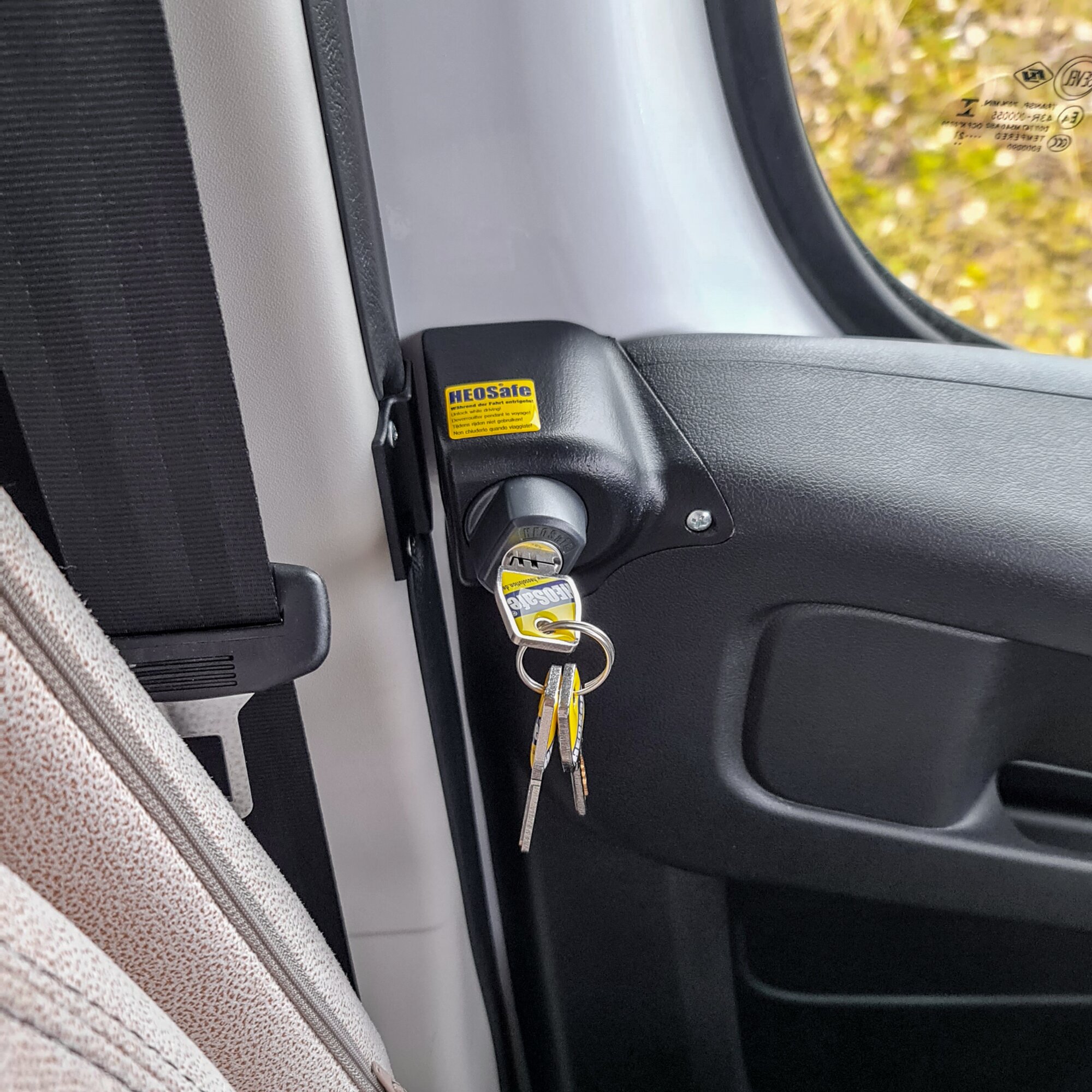 HEOSolution Dodatkowy zamek HEOSafe® do Fiata Ducato X290, zestaw 1